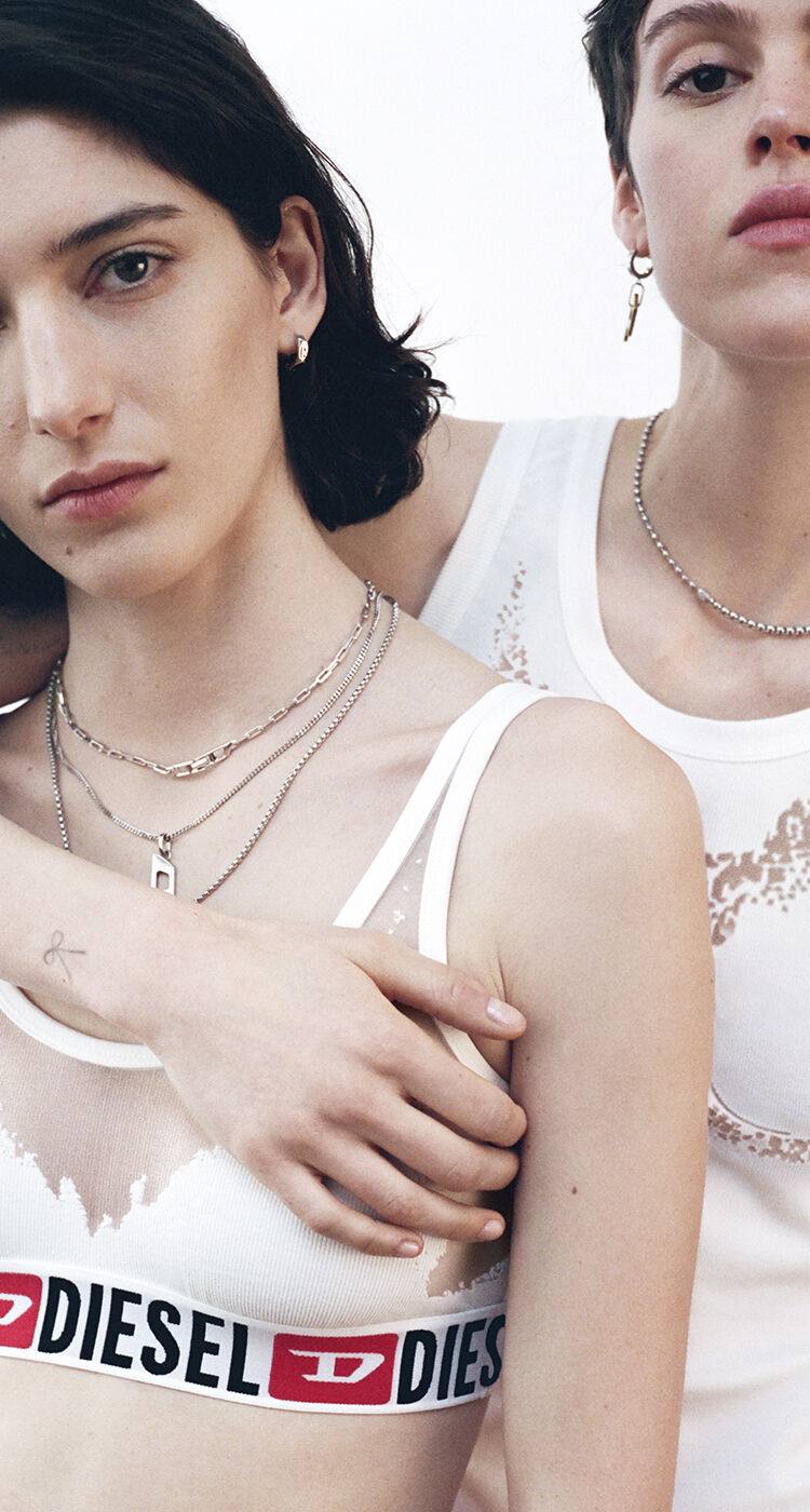 Bralette with sheer devor&eacute; effect
