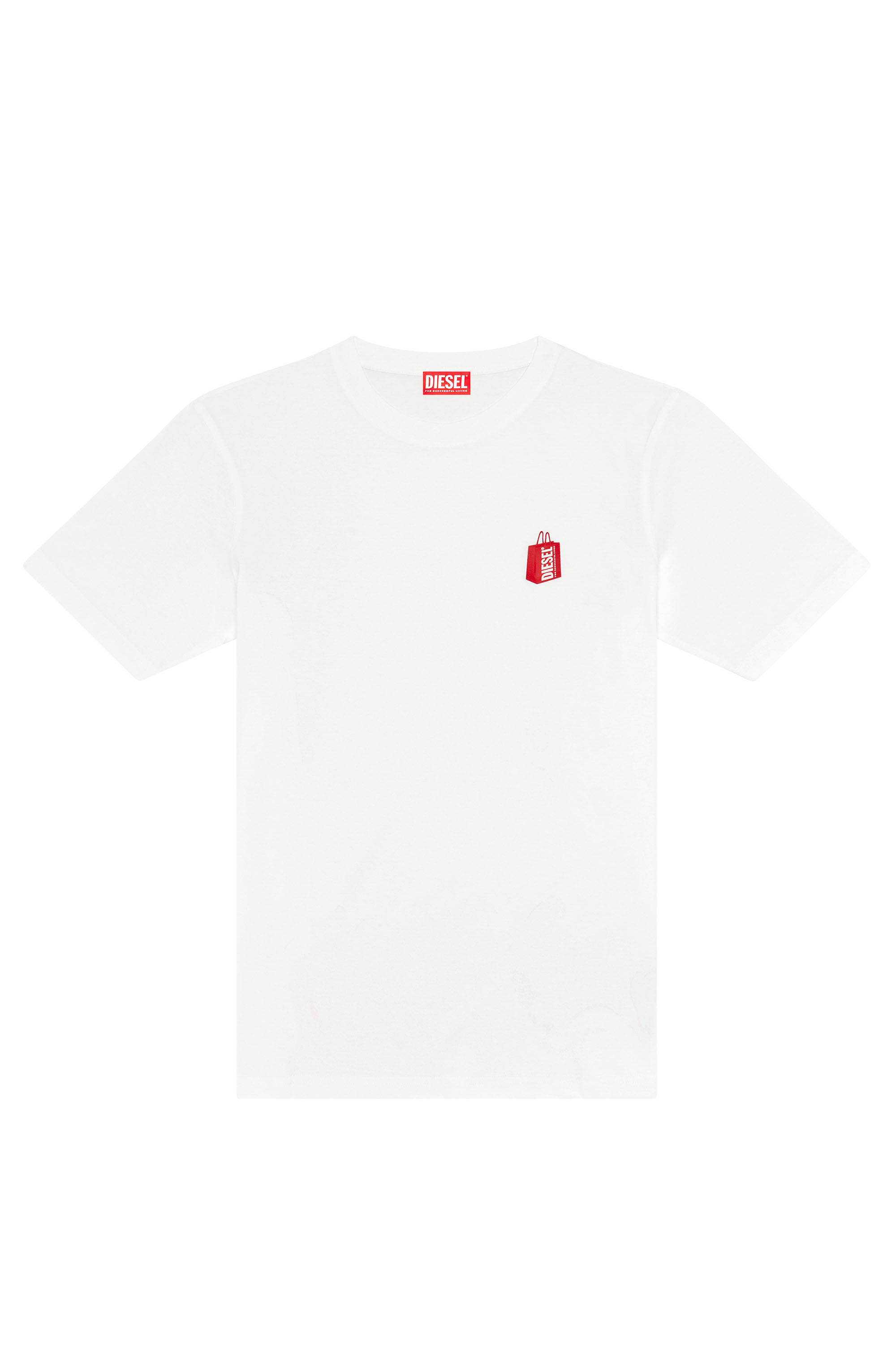 Diesel - T-JUST-N18, Man T-shirt with Diesel bag print in White - Image 2