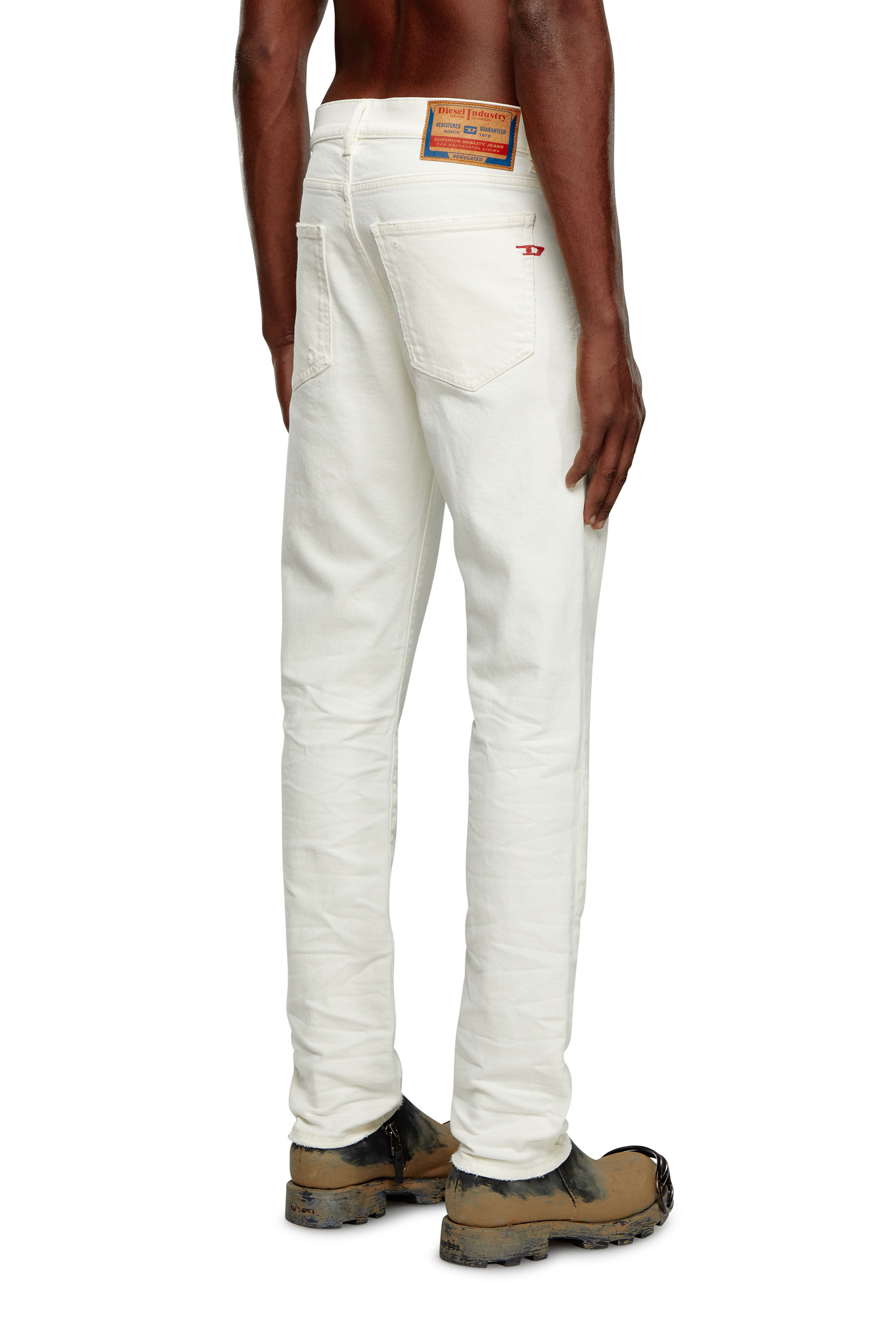Diesel - Man Slim Jeans 2019 D-Strukt 09I15, White - Image 4