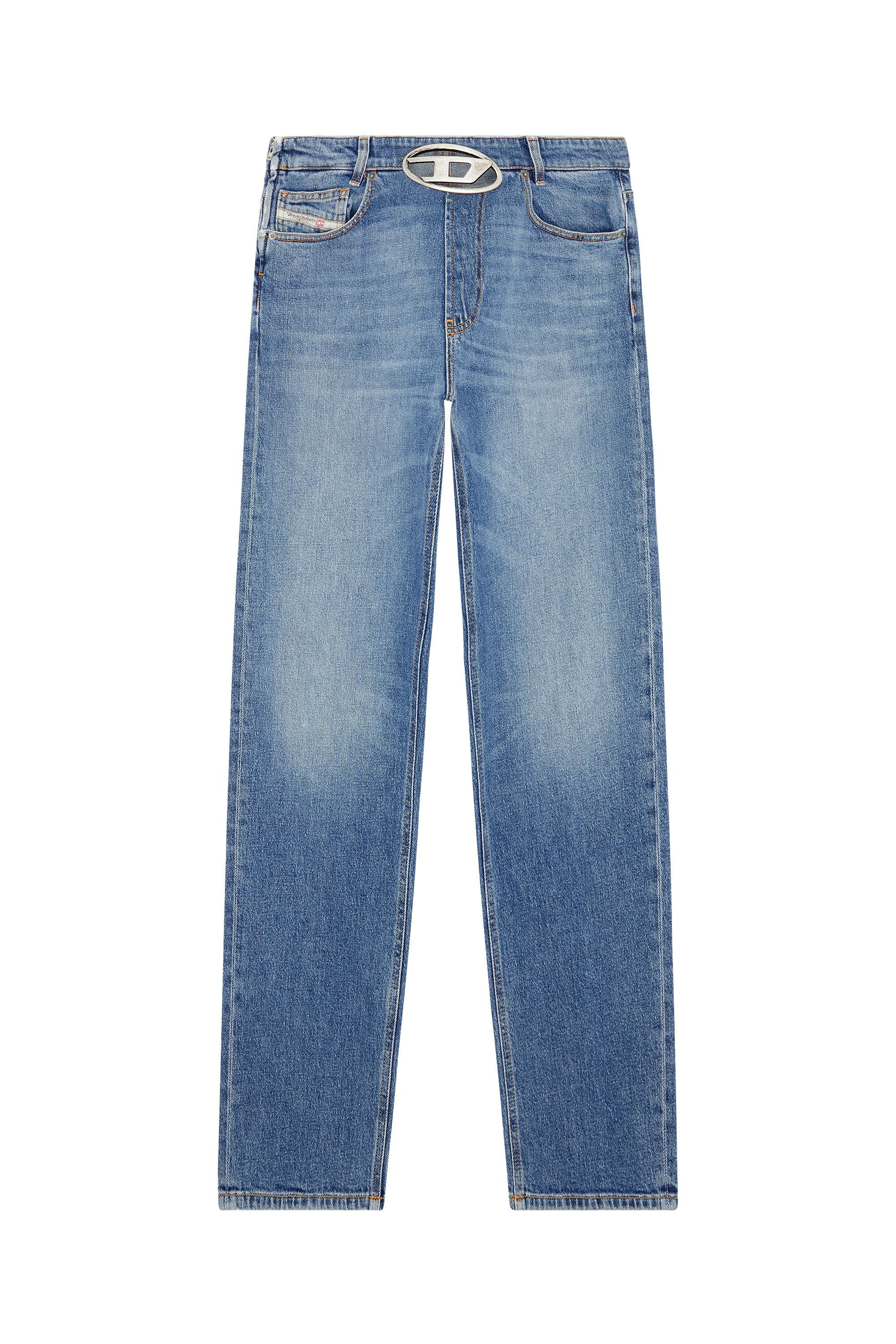Diesel - Woman Straight Jeans D-Ark 0LICI, Medium blue - Image 2