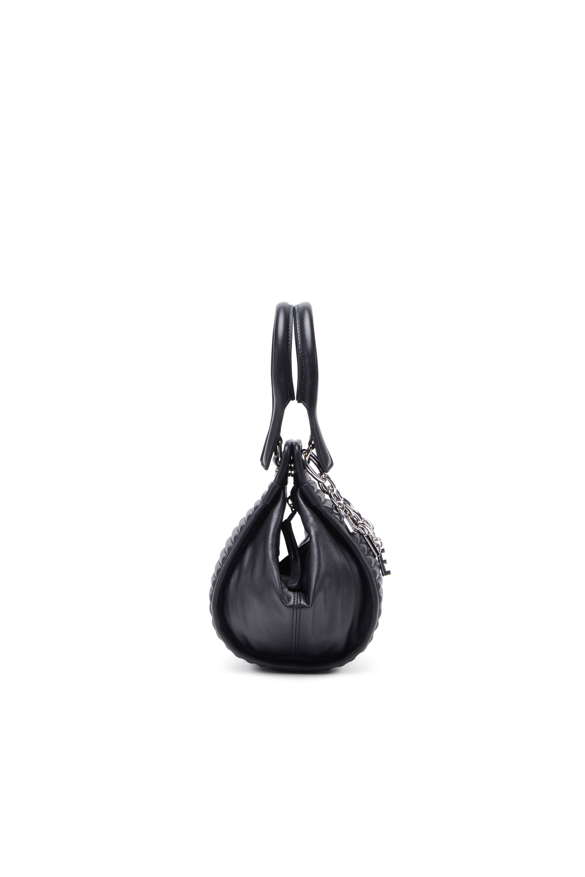 Diesel - D-VINA-RR XS, Woman D-Vina-RR XS - Handbag in leather in Black - Image 4