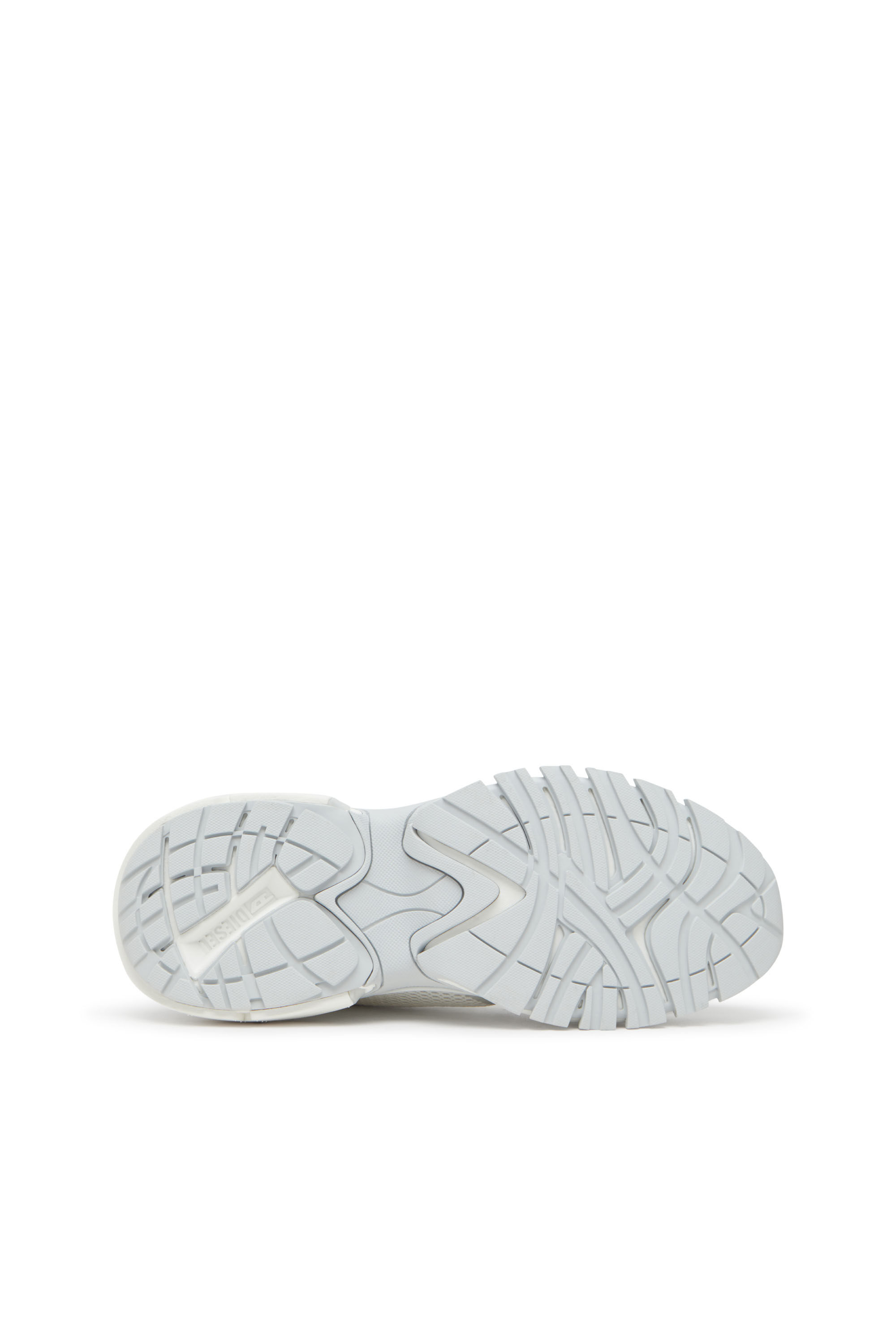 Diesel - S-PRO-V-DENSE LOW W, Woman's S-Pro-V-Dense-Metallic mesh sneakers with Oval D logo in White/Silver - 5