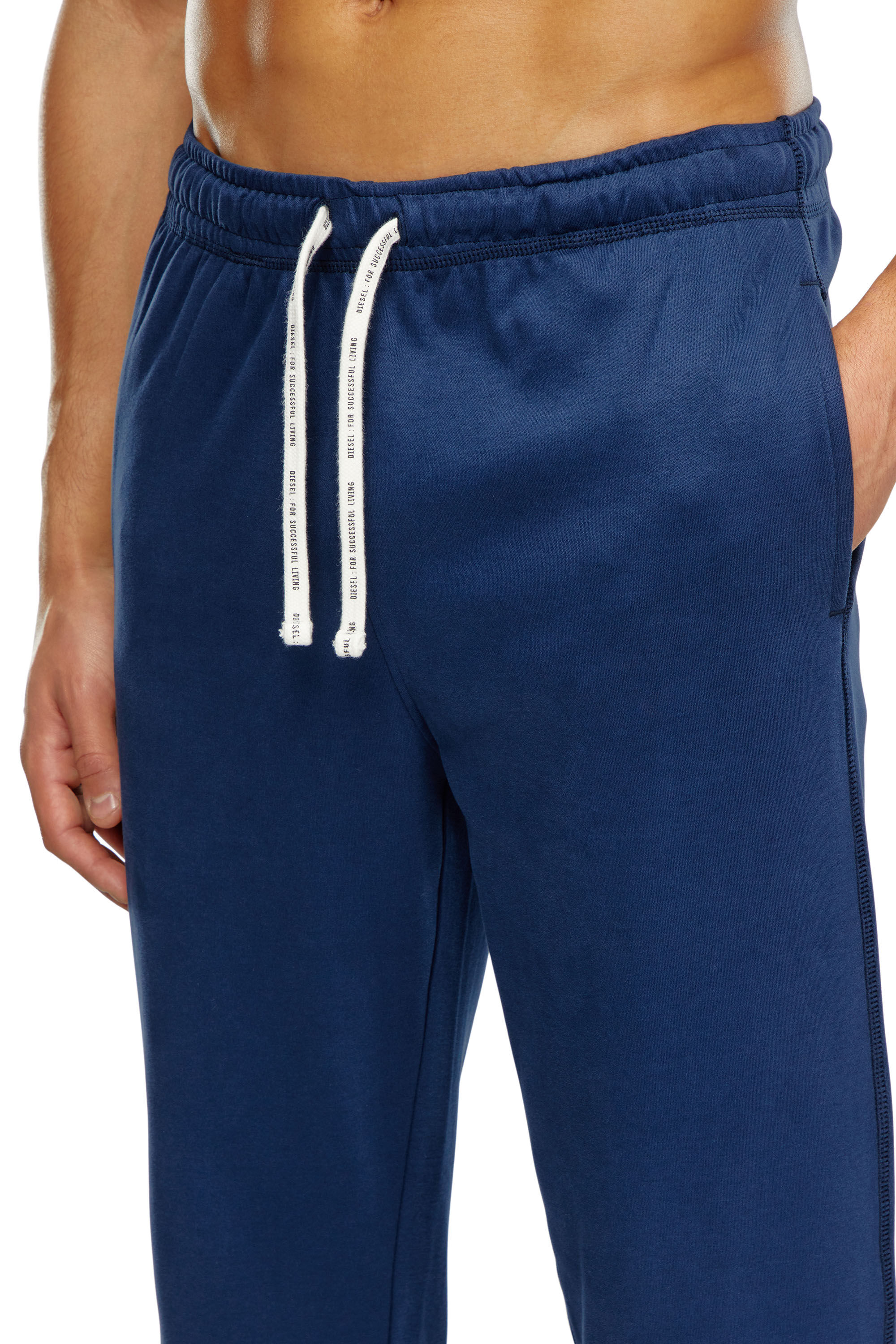 Diesel - UMSET-ARAMIS, Man Pyjamas with logo drawstring in Blue - Image 4