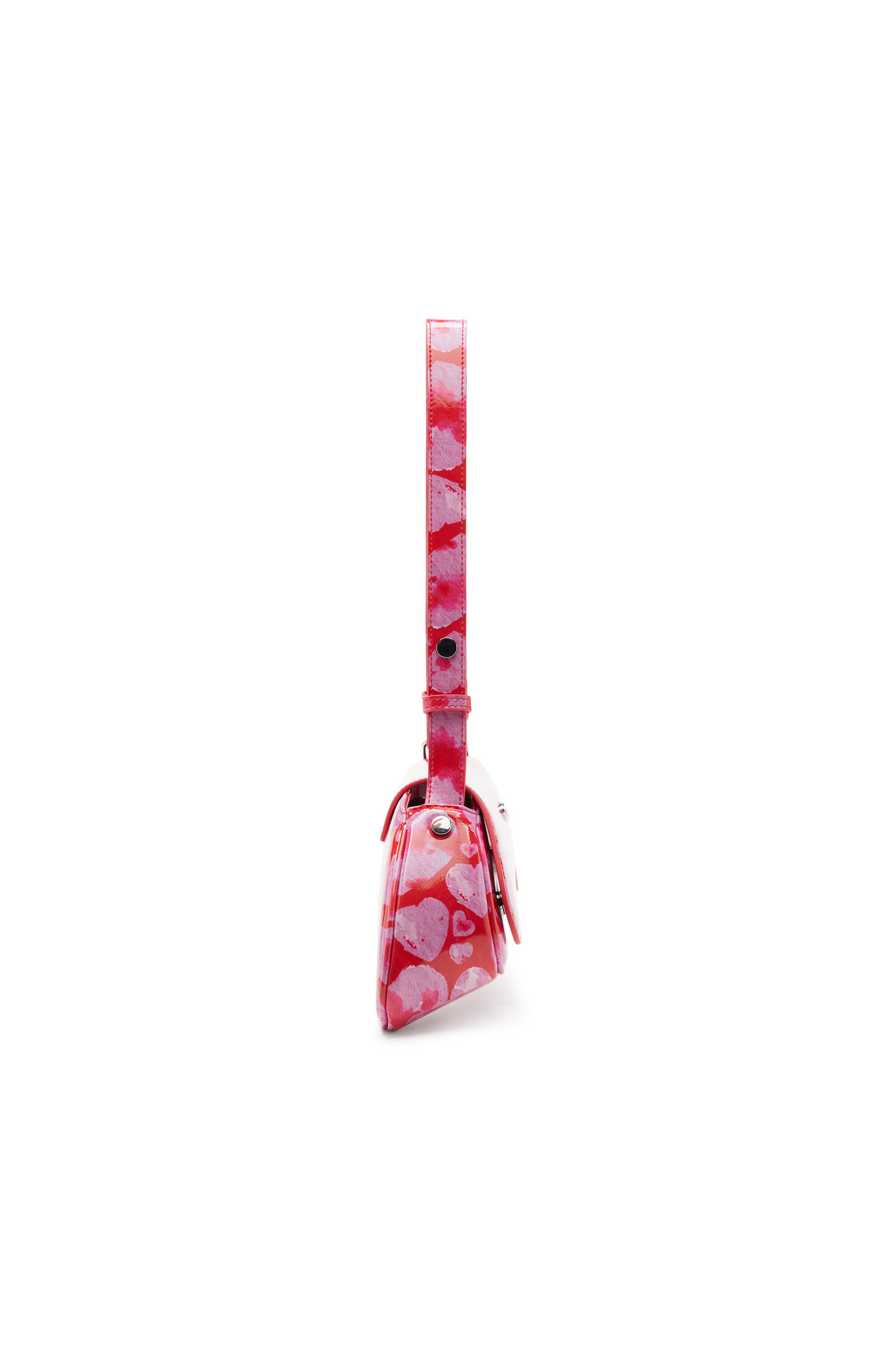 Diesel - ST VALENTINE-PLAY CROSSBODY, Woman St Valentine-Play-Crossbody bag with all-over heart print in Pink - Image 4