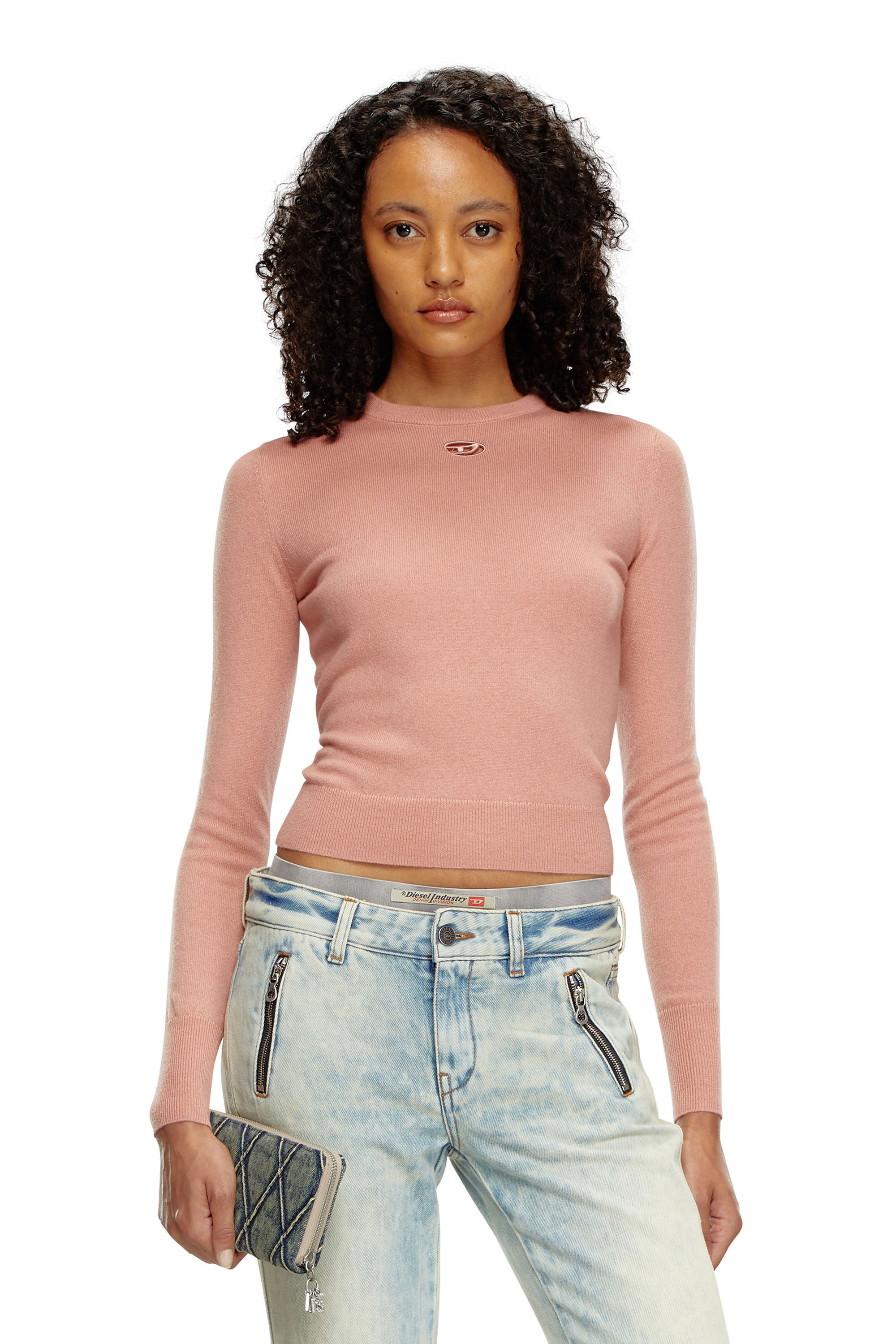 Diesel - M-AREESAX, Woman Wool and cashmere top in Pink - Image 3