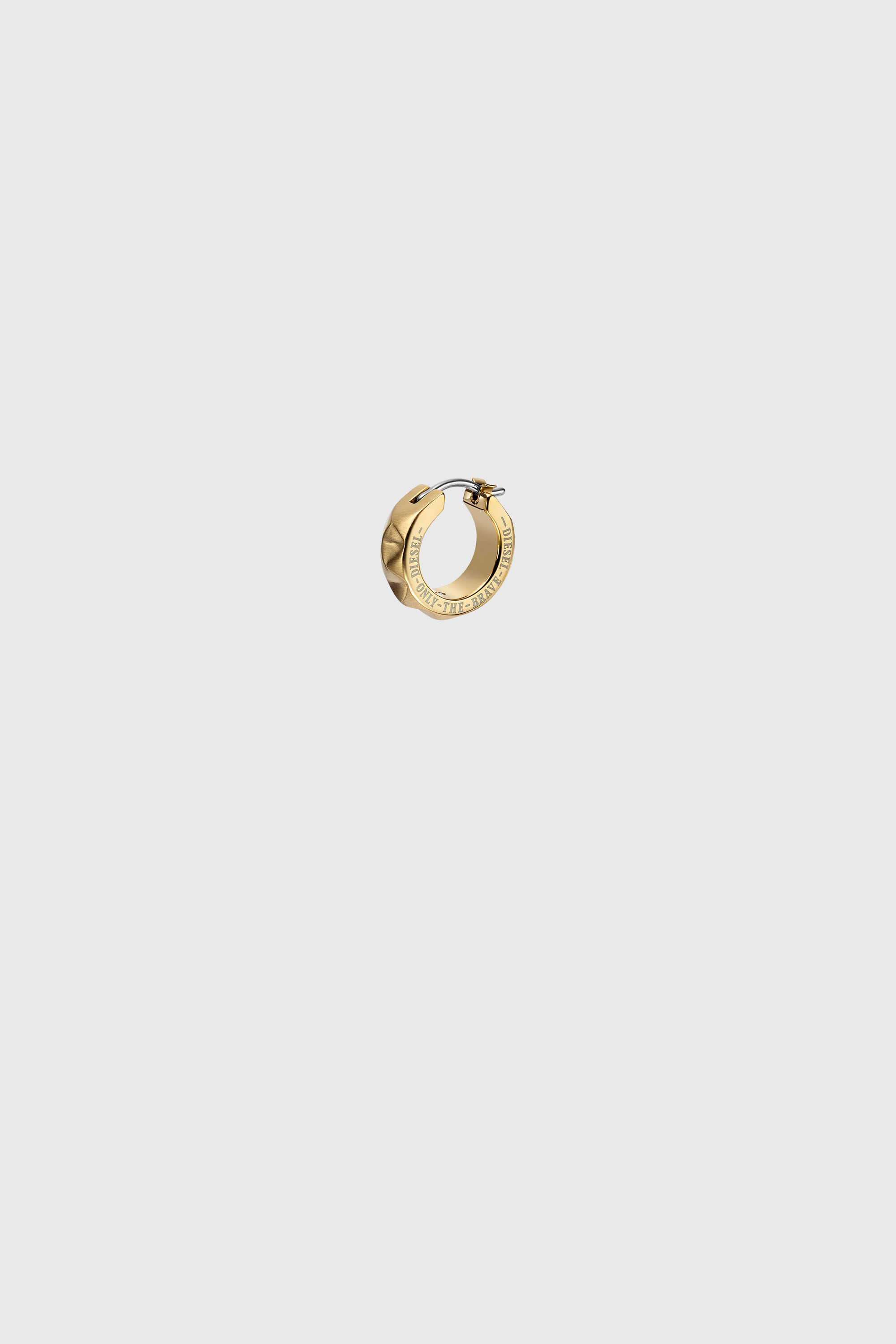 Diesel - DX1417, Unisex's Gold-Tone Stainless Steel single hoop earring in Gold - 1