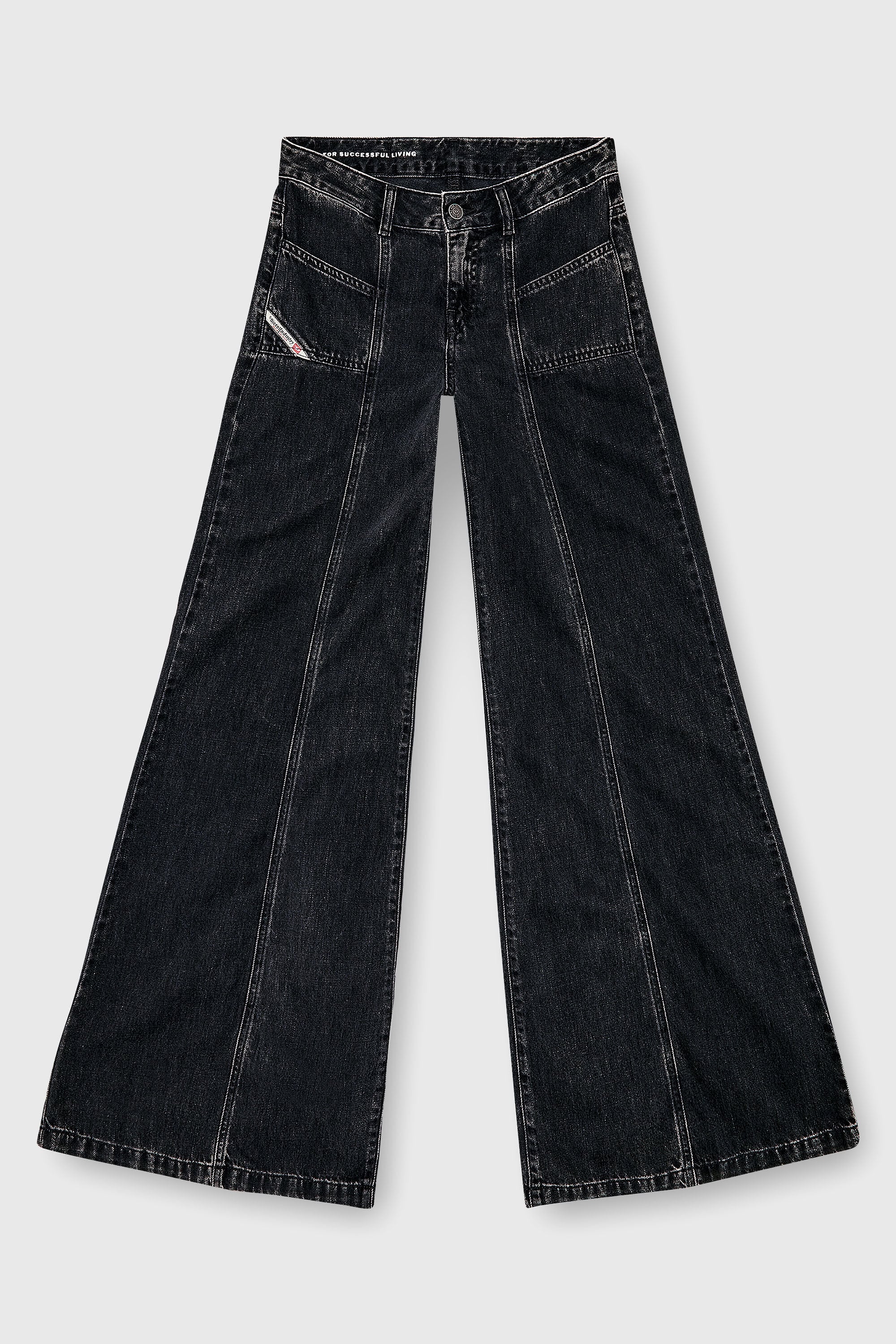 Diesel - Woman's Flare Jeans D-Akii 068HN, Black/Dark grey - 6