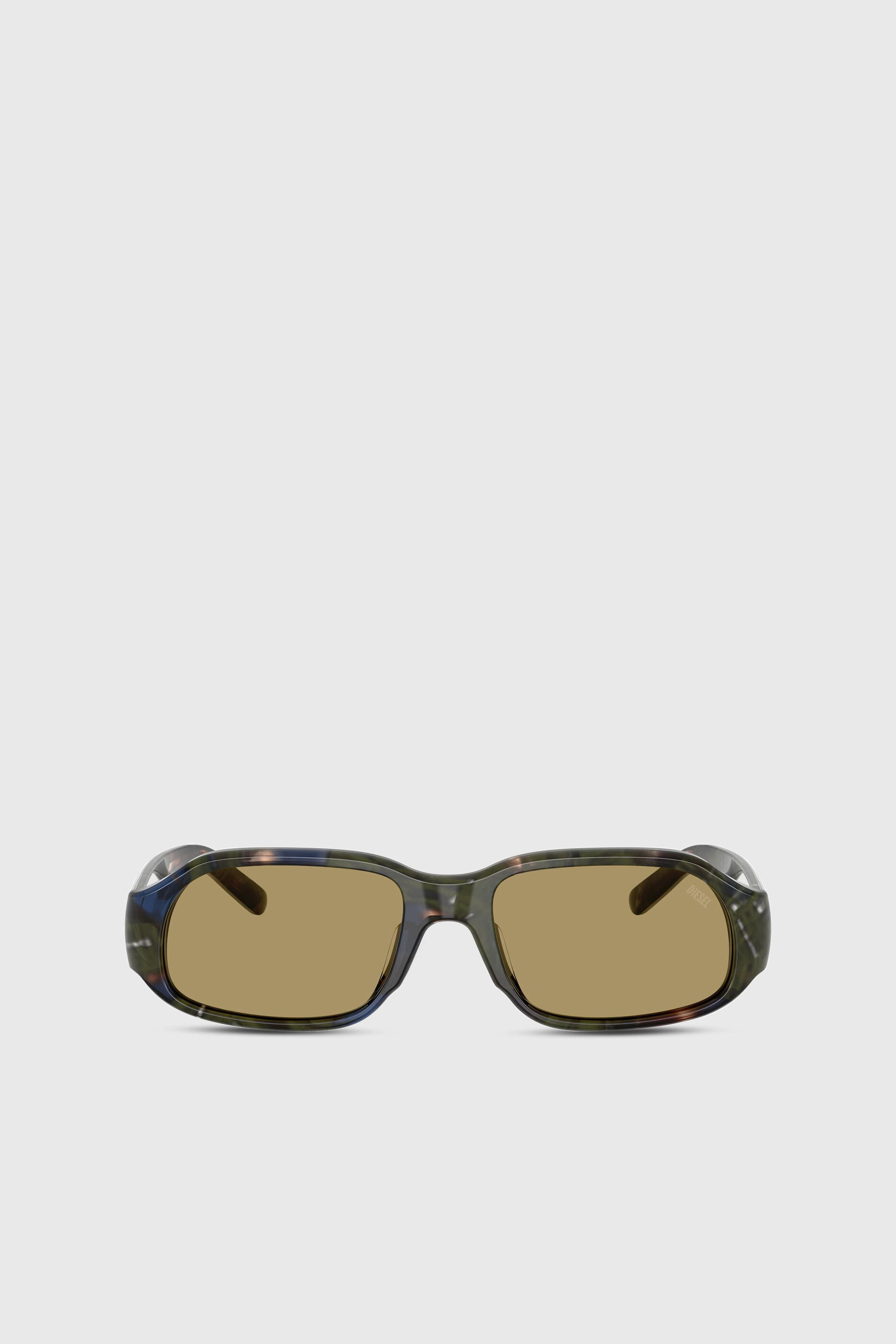 Diesel - 0DL2009U, Unisex's Rectangle sunglasses in Green/Brown - 1