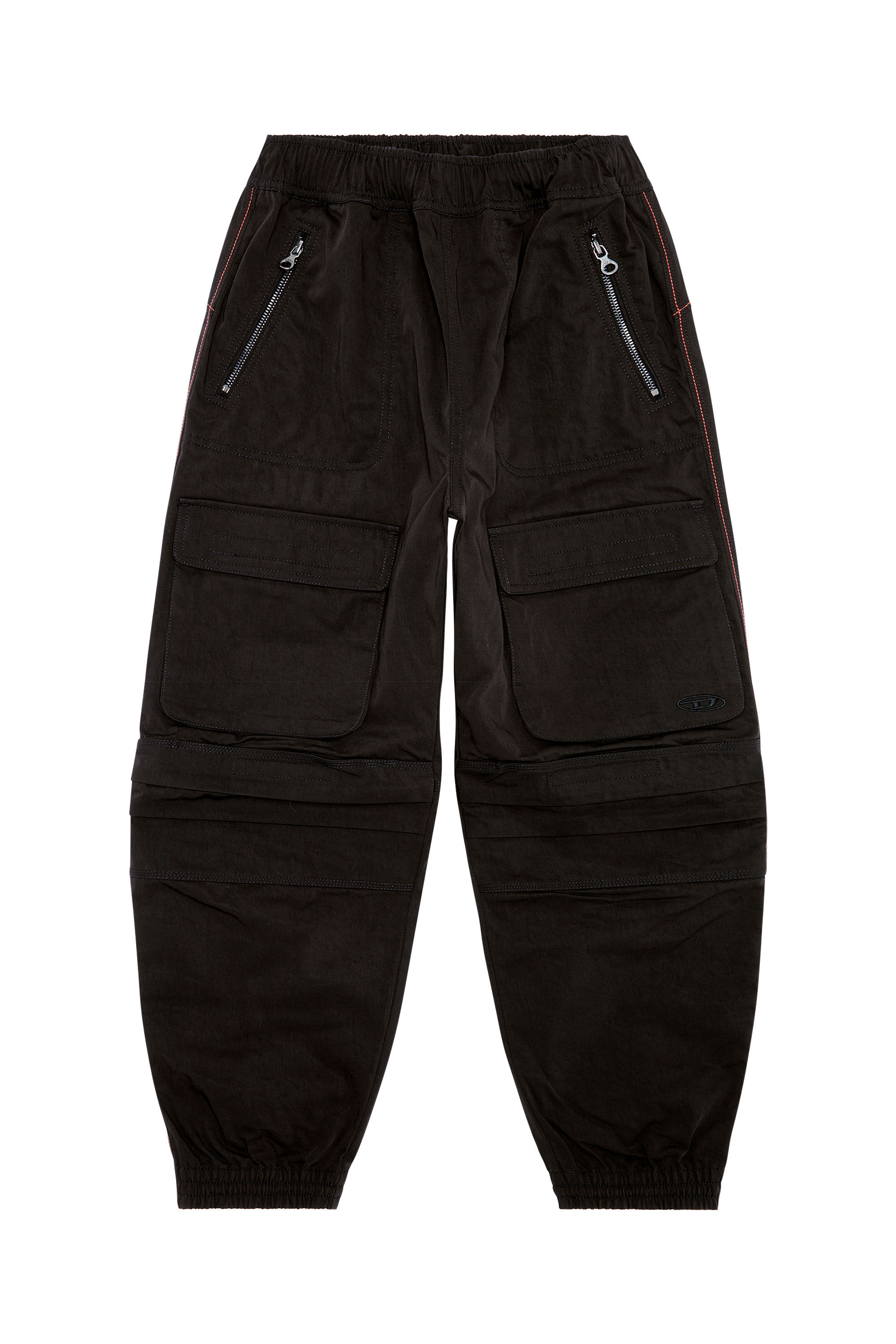 Diesel - P-MIRT, Woman Cargo pants in nylon twill in Black - Image 2