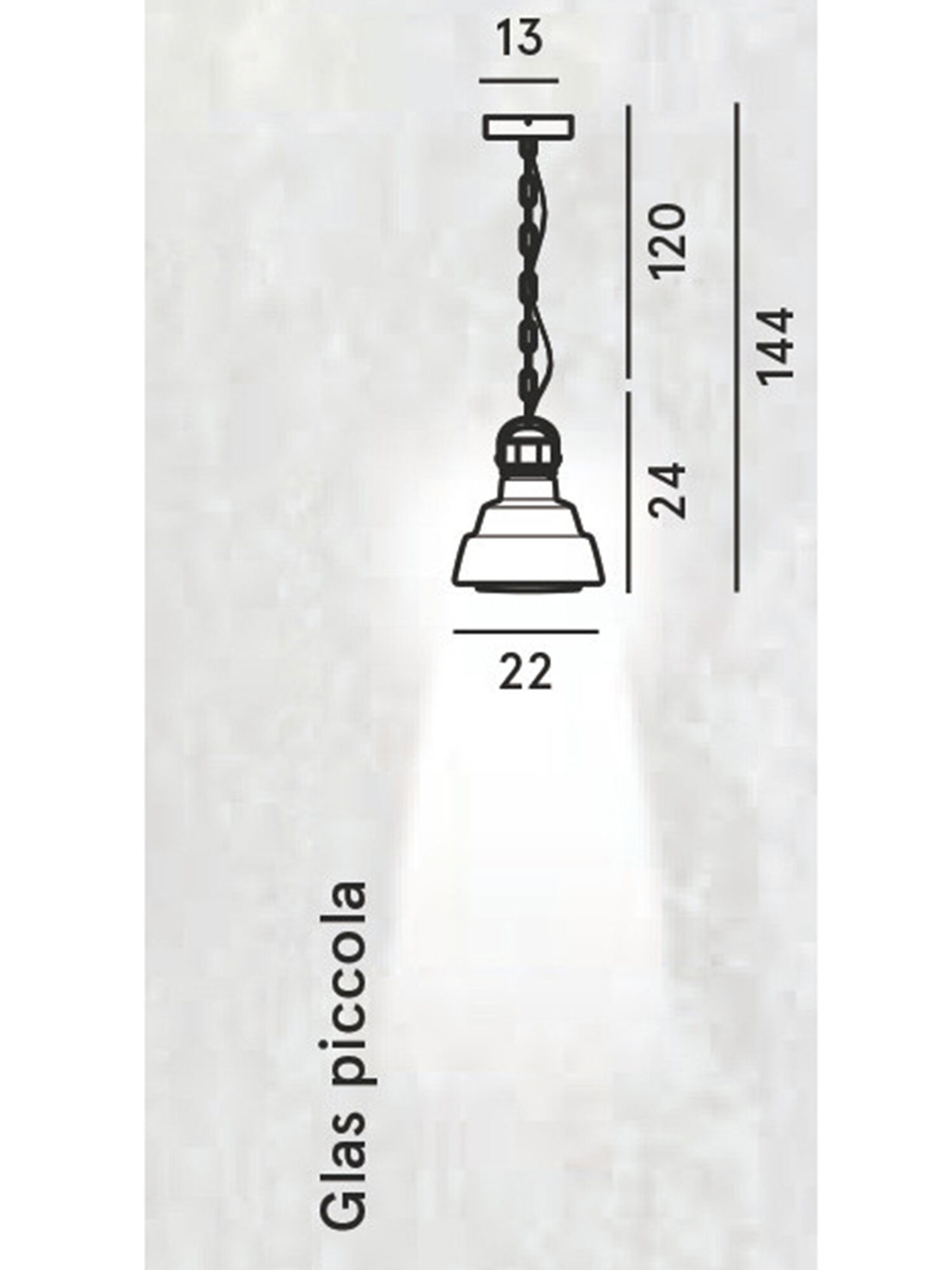 Diesel - GLAS PICCOLA, Unisex's Small lighting with suspended blown glass in Silver - 2