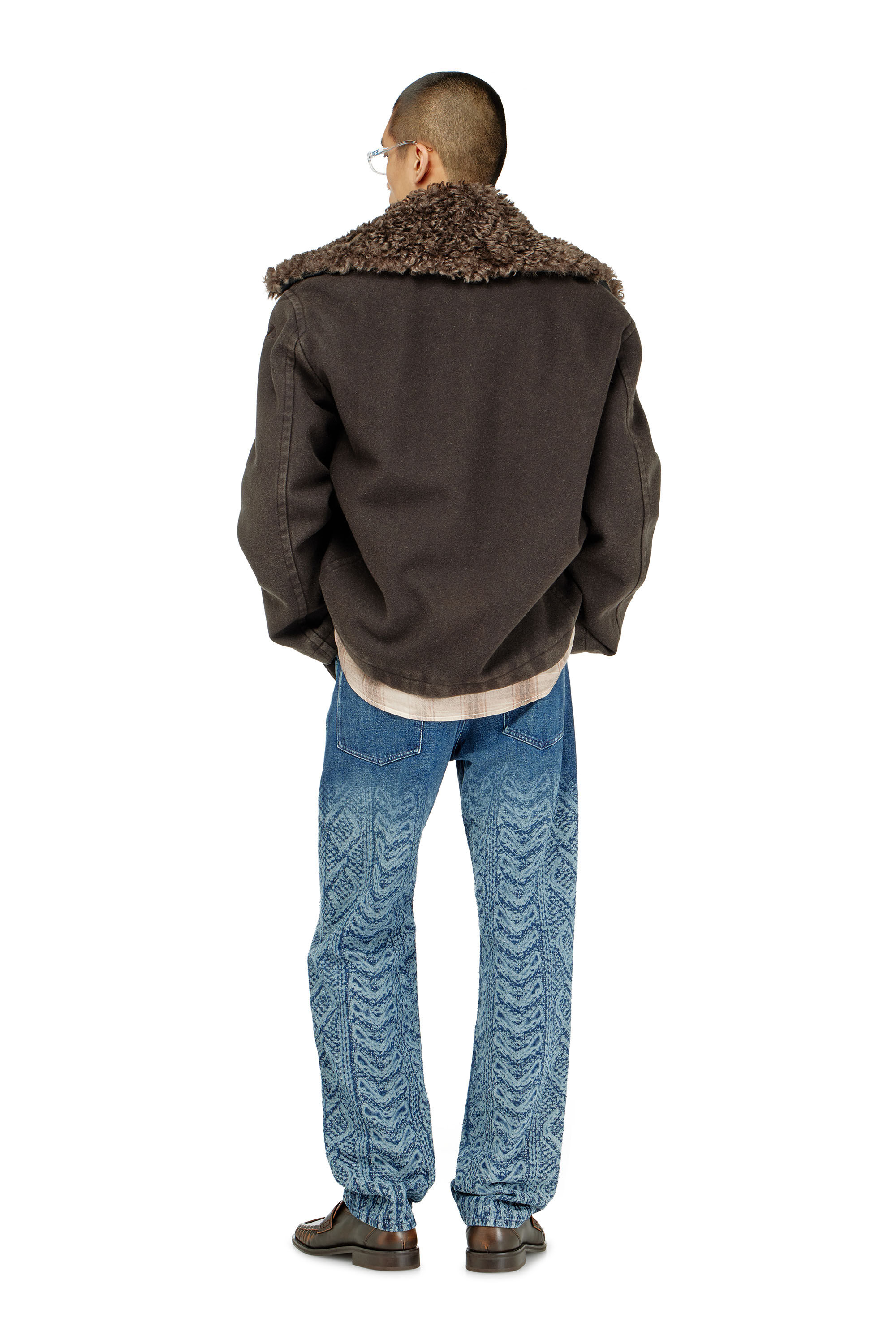 Diesel - Man's Regular Jeans 2024 D-Macs 007EV, Dark Blue - 3