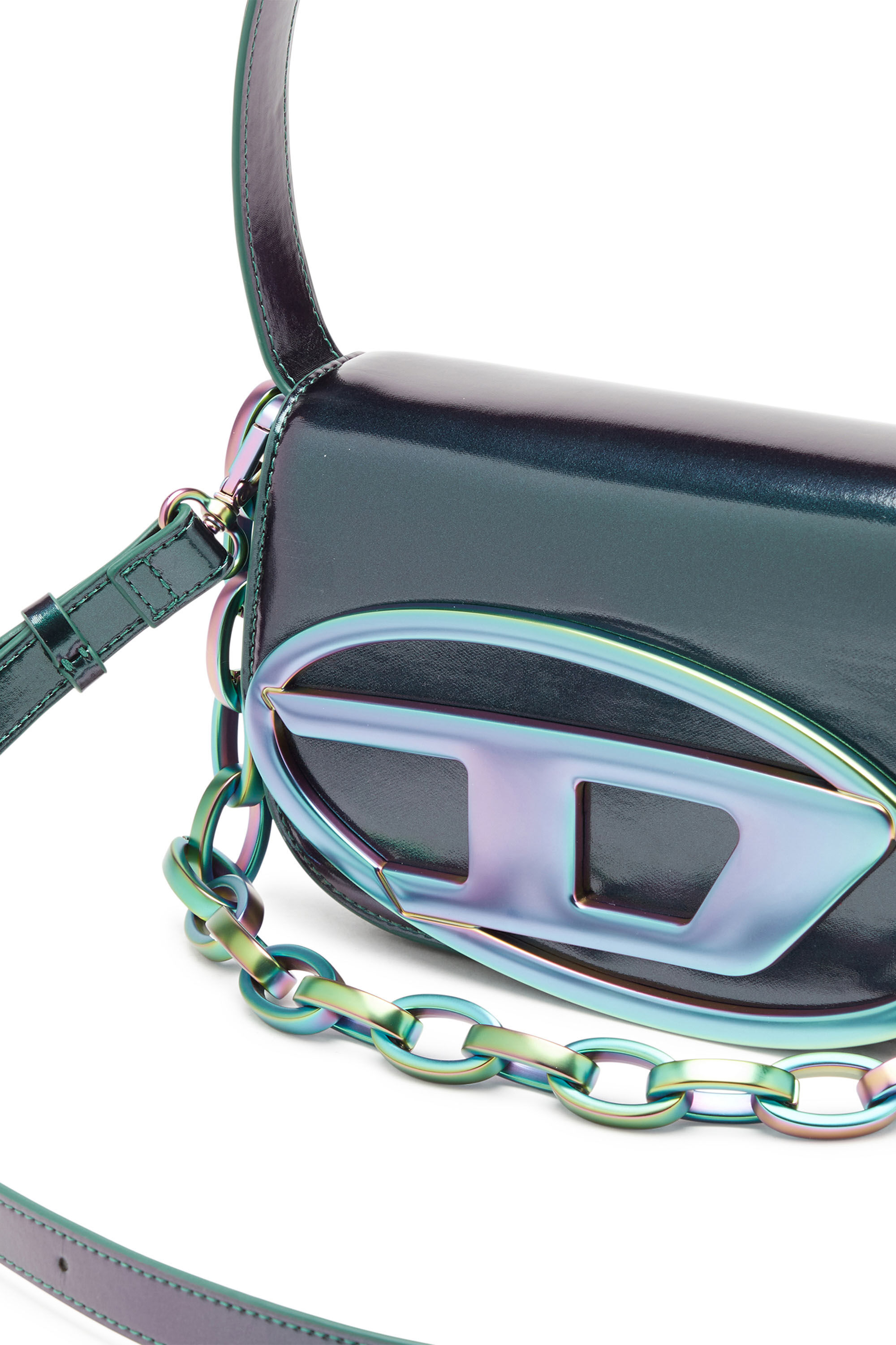 Diesel - 1DR, Woman 1DR-Iconic shoulder bag with iridescent effect in Multicolor - Image 2