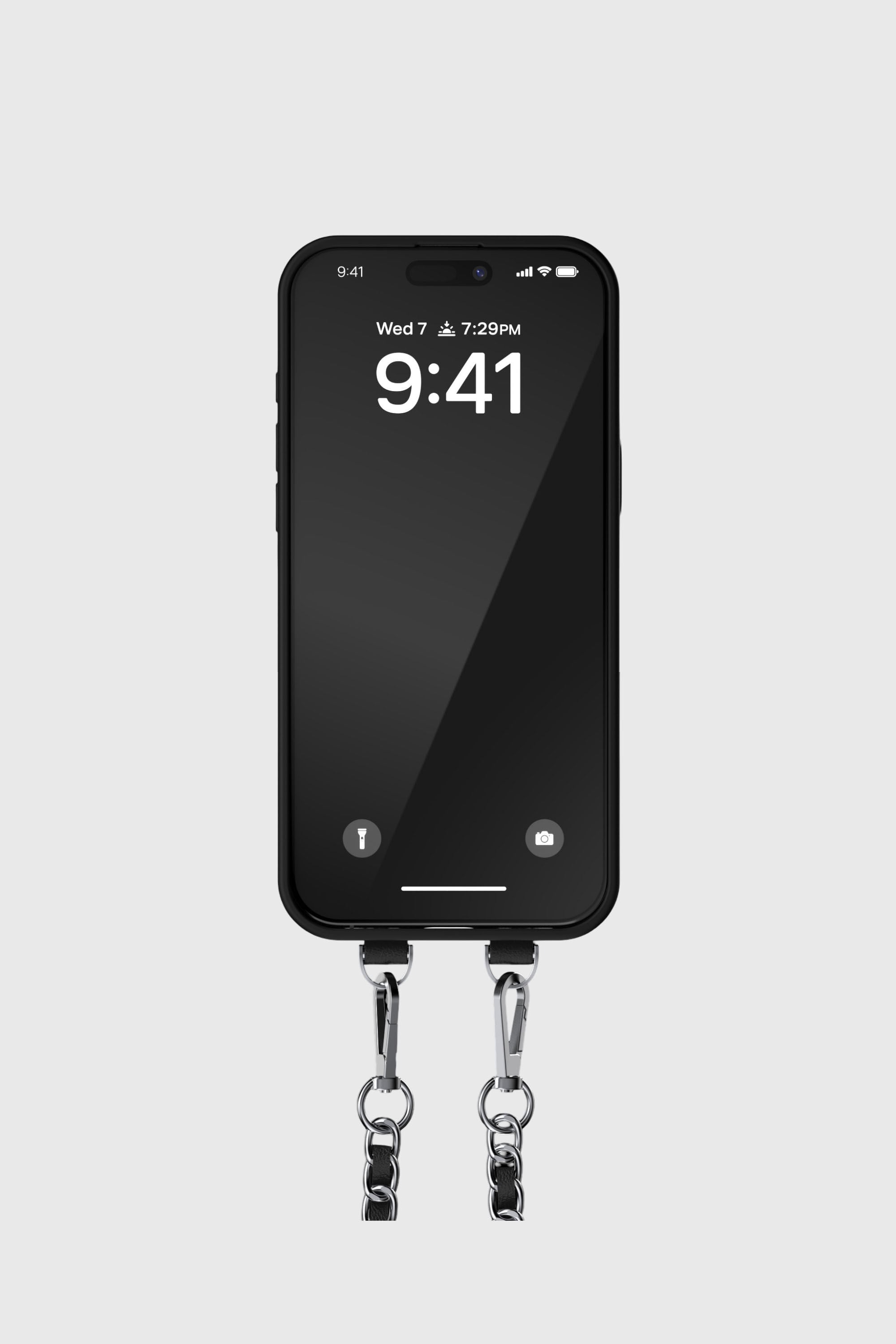 Diesel - 60663 MOULDED CASE, Unisex's Oval D case with wrist strap and MagSafe for iPhone 17 Pro Max in Black - 5