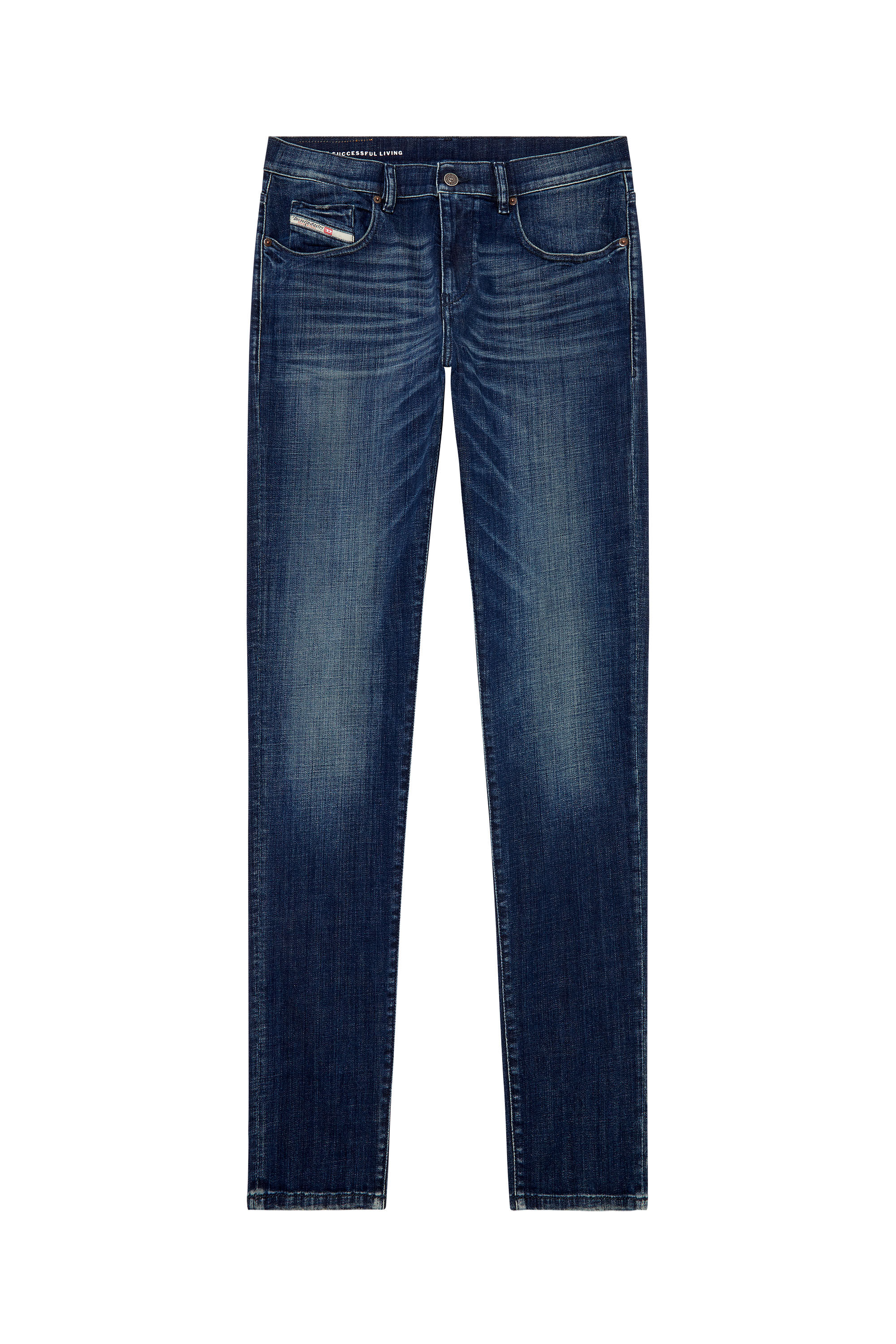 Diesel - Man Slim Jeans 2019 D-Strukt 09H35, Dark Blue - Image 2