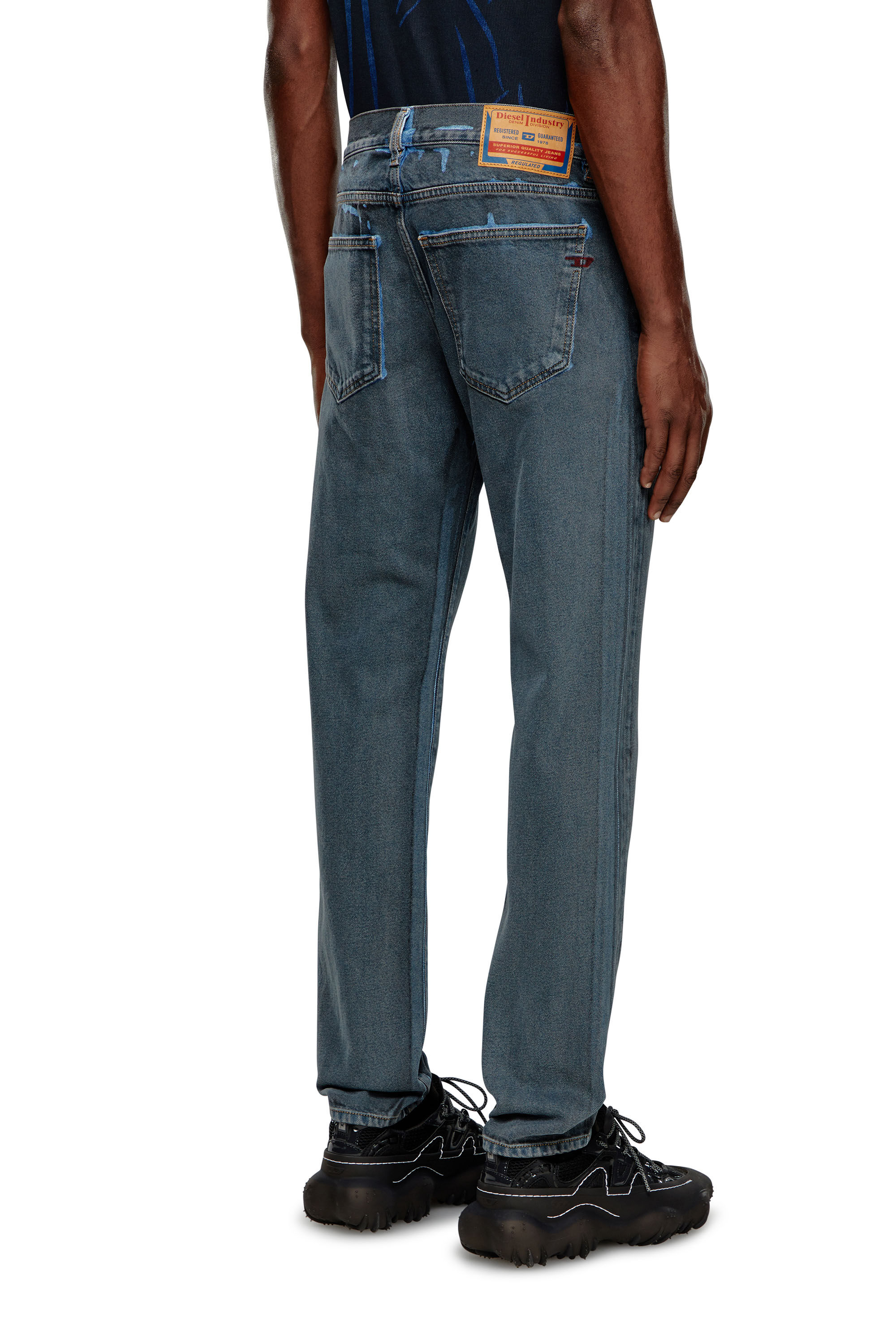 Diesel - Man Slim Jeans 2019 D-Strukt 09I47, Black/Dark grey - Image 4