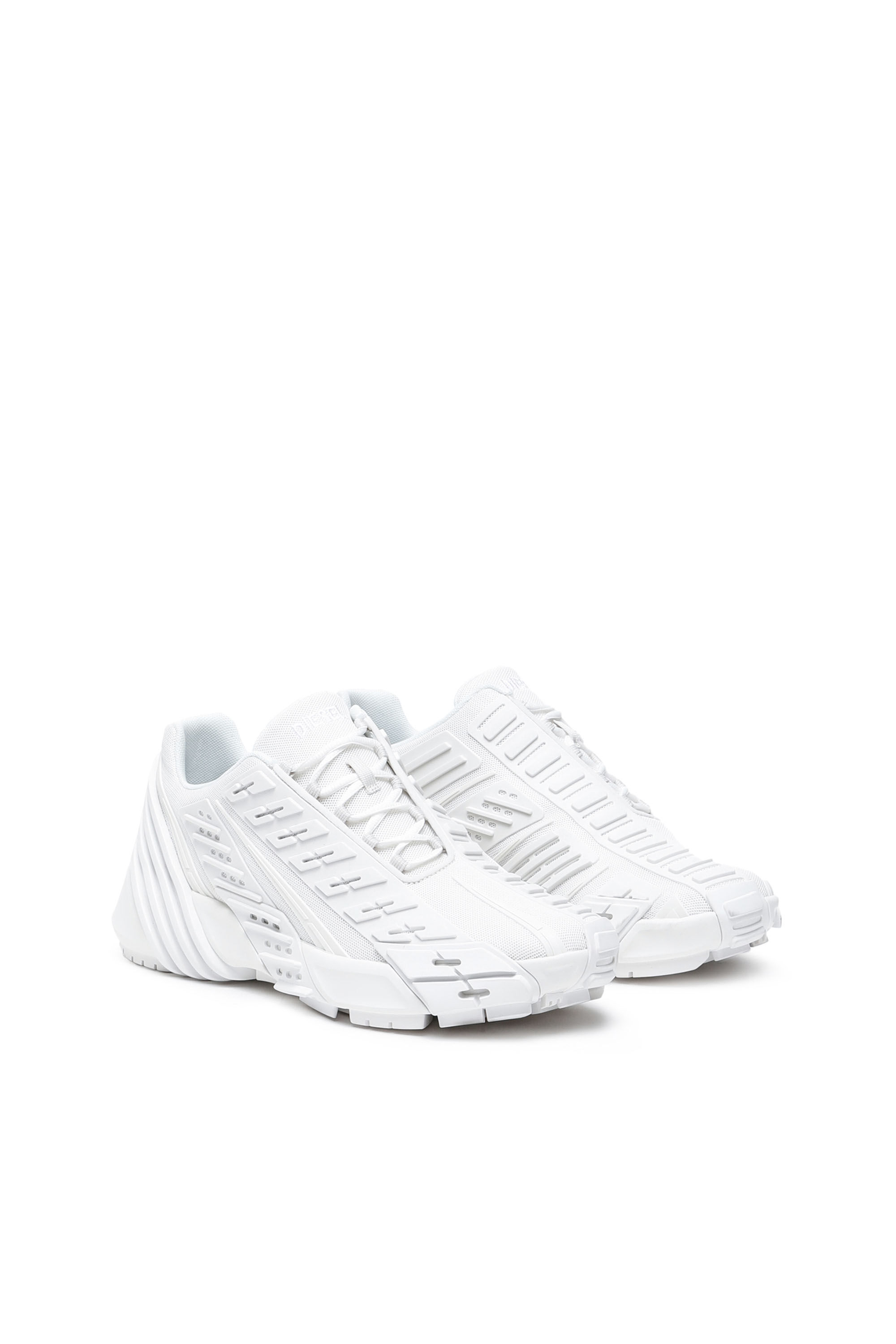 Diesel - S-PROTOTYPE LOW, Man S-Prototype Low - Sneakers in mesh and rubber in White - Image 2