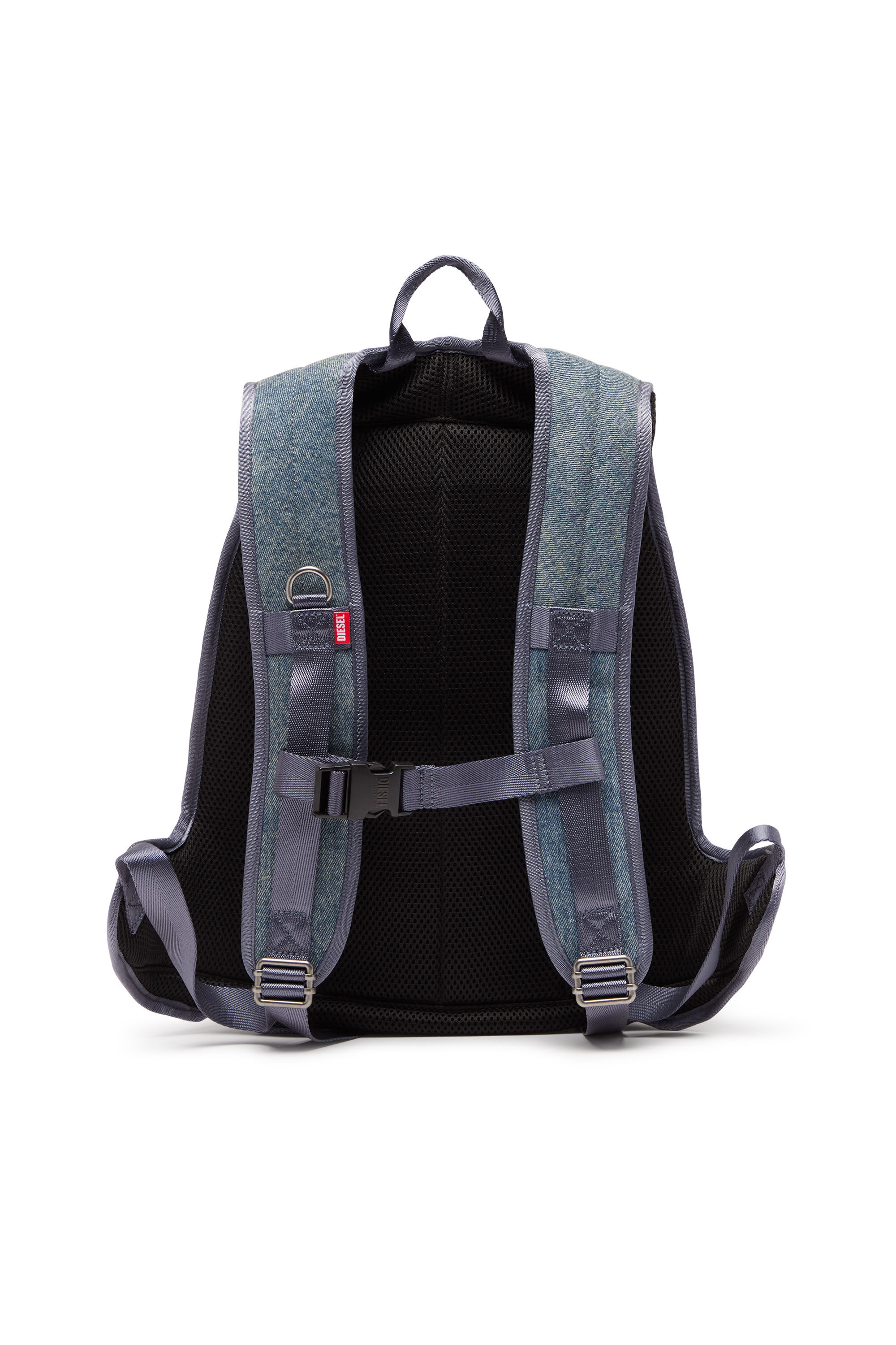 Diesel - 1DR-POD BACKPACK, Man 1DR-Pod Backpack - Hard shell denim backpack in Multicolor - Image 3