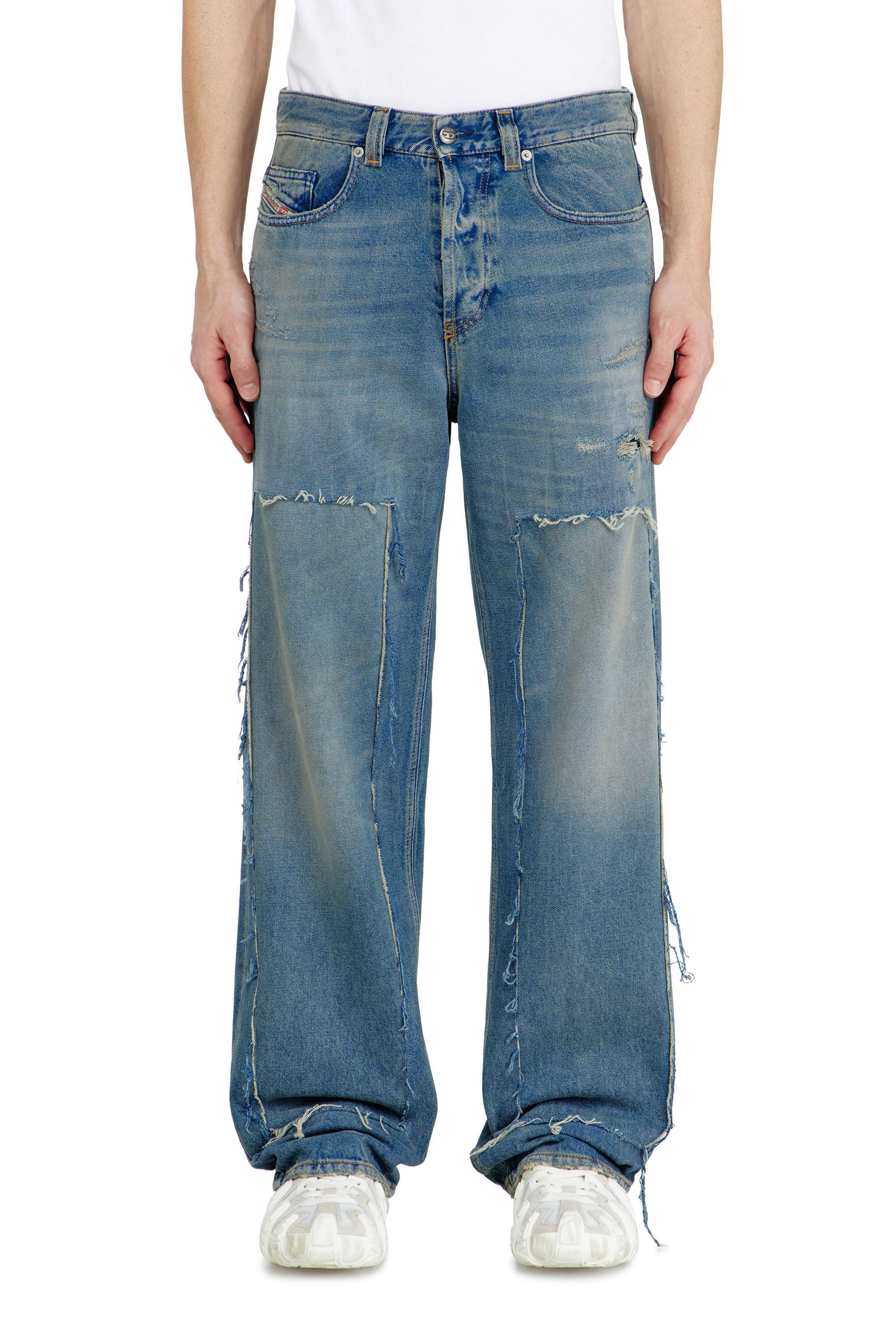 Diesel - Man's Relaxed Jeans 2001 D-Macro 09N27, Medium blue - 4
