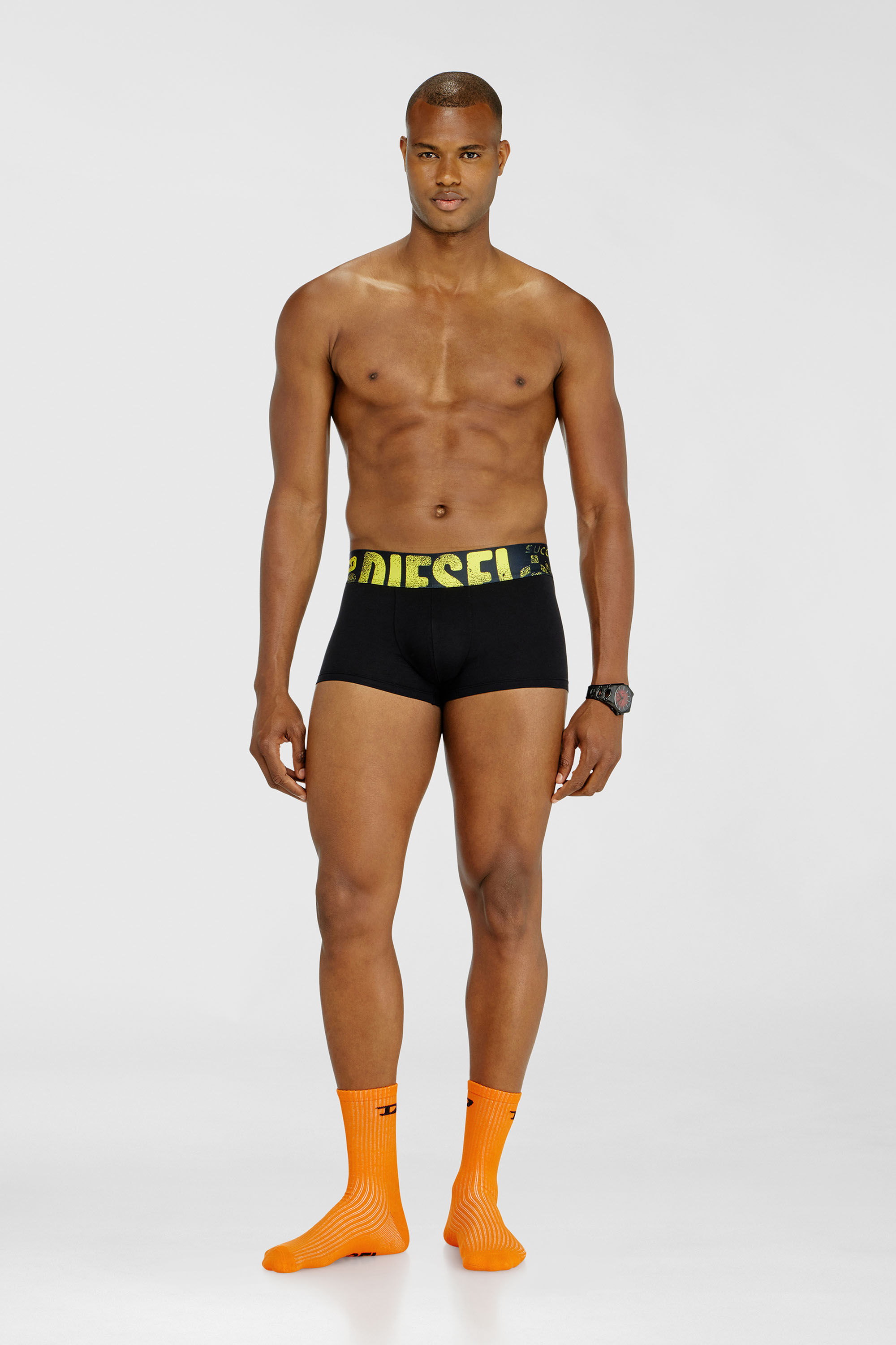 Diesel - UMBX-DAMIENTHREEPACK-5.5EL, Man's Three-pack of trunks with multicoloured logo in Multicolor/Black - 1