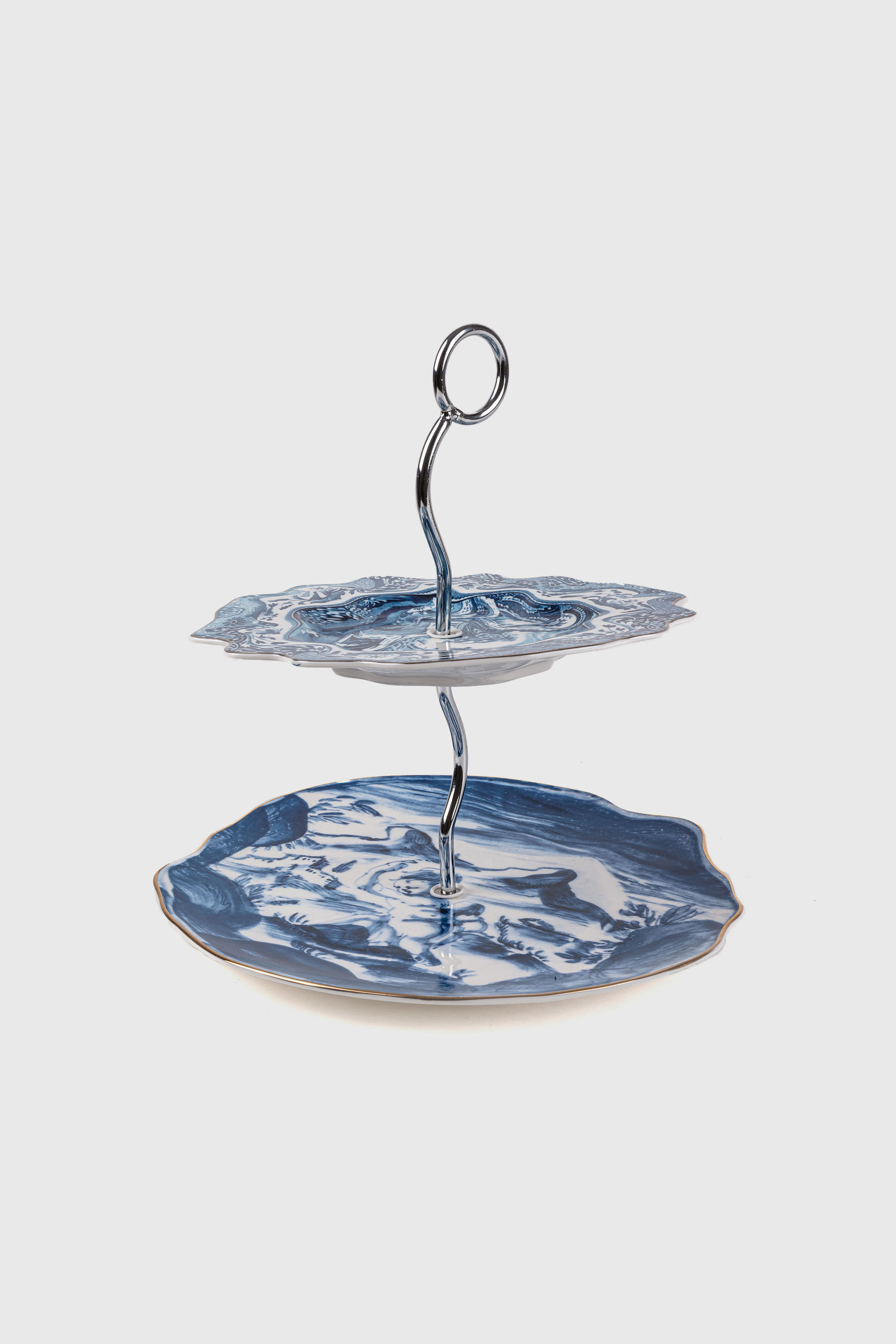 Diesel - 11278 CAKE STAND ACID TEA, Unisex's Cake stand in White/Blue - 1