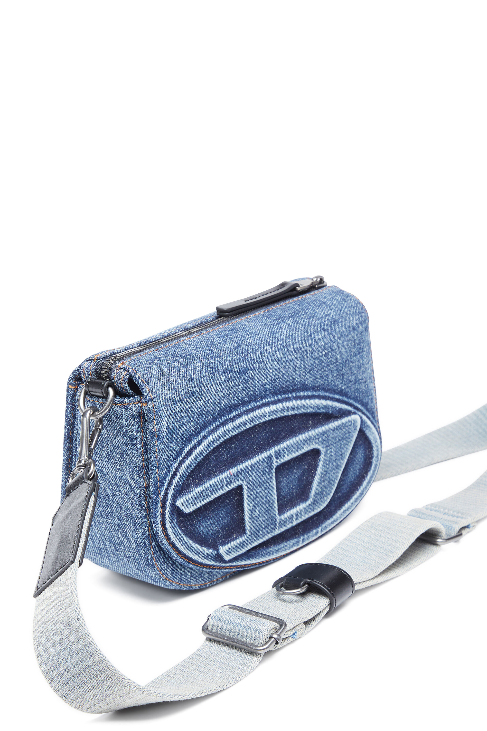 Diesel - 1DR CAMERA BAG, Unisex's 1DR Camera Bag-Camera bag in solarised denim in Blue - 5