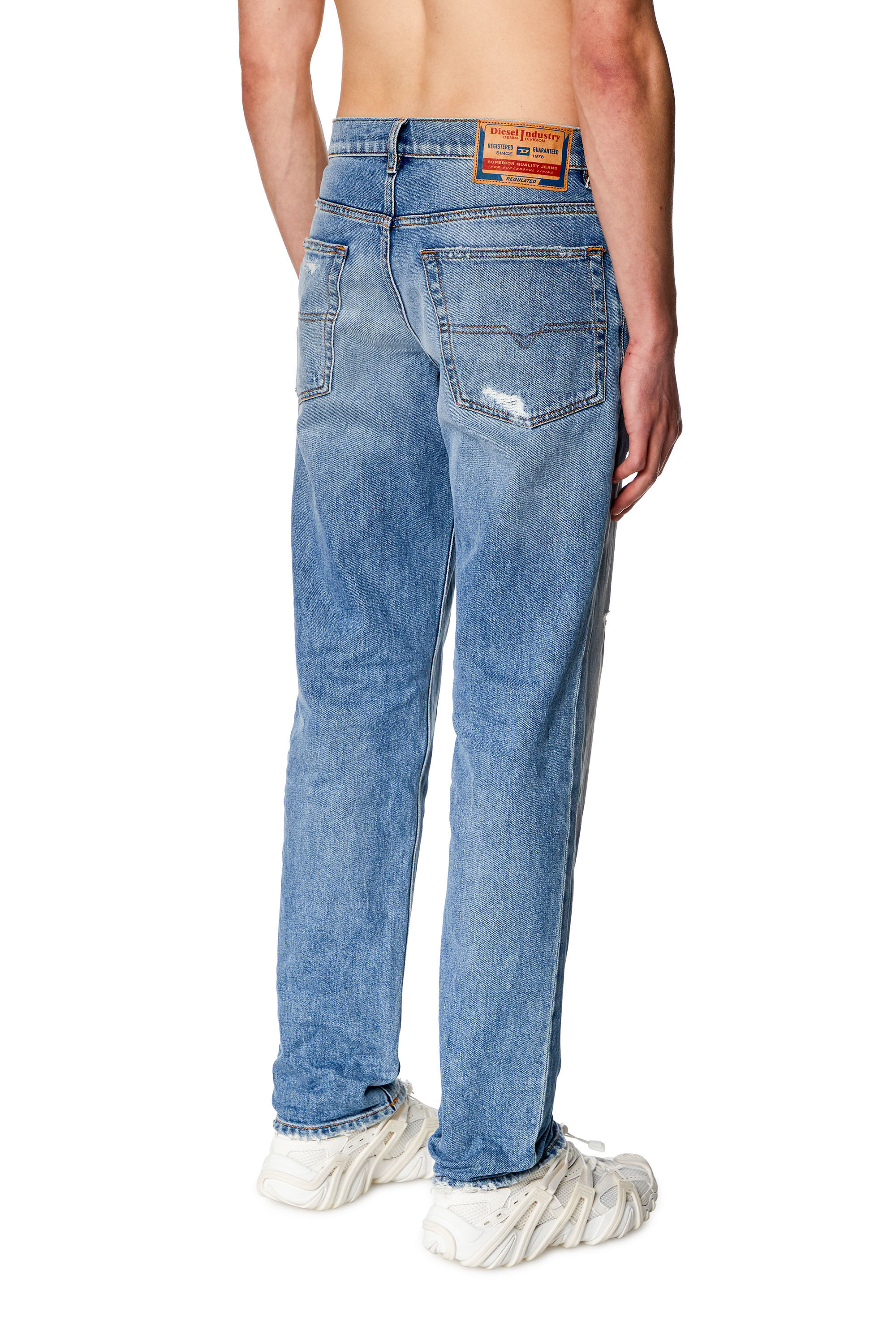 Diesel - Man Tapered Jeans 2023 D-Finitive 09H46, Light Blue - Image 4