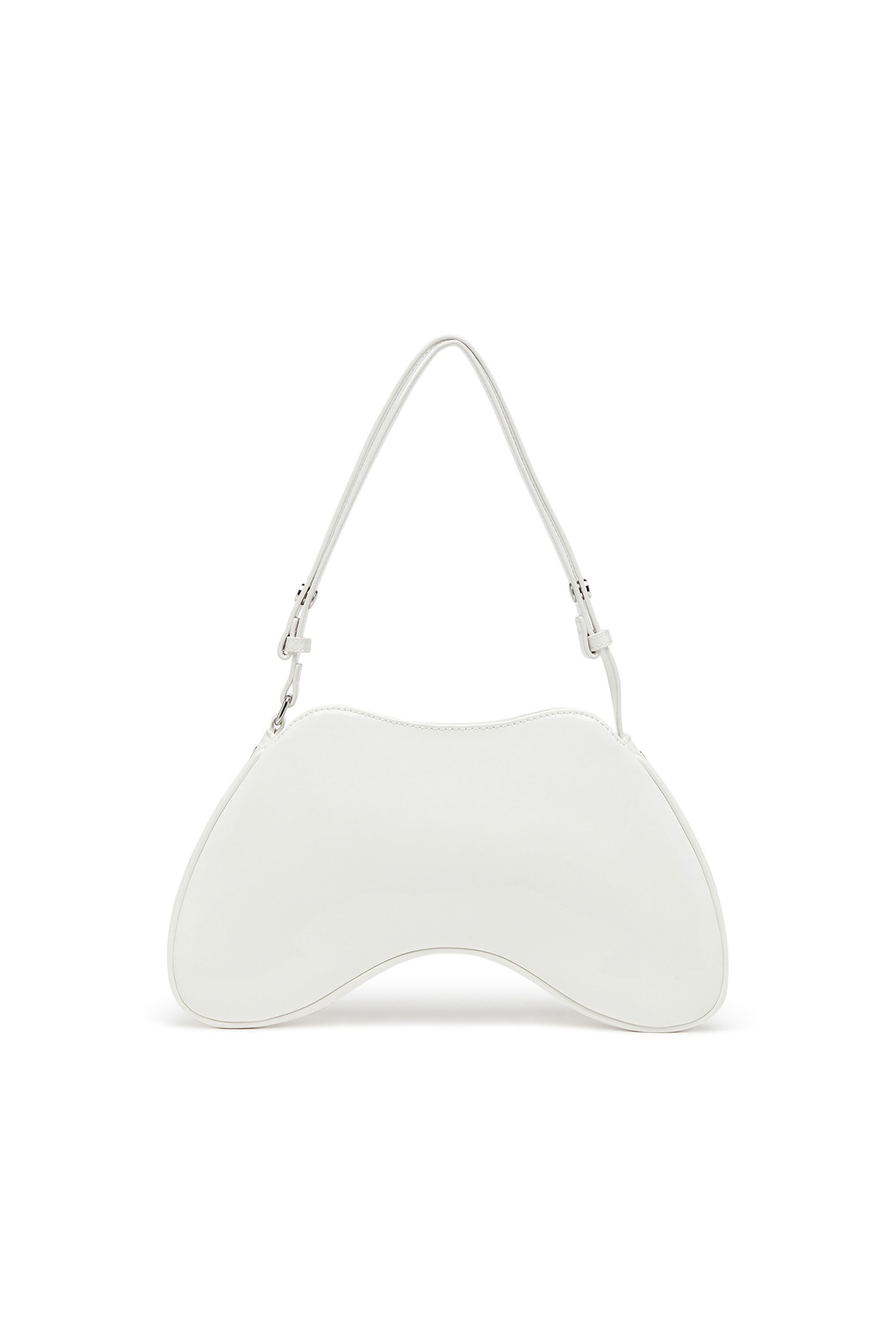 Diesel - PLAY SHOULDER, Woman Play-Glossy shoulder bag in White - Image 3