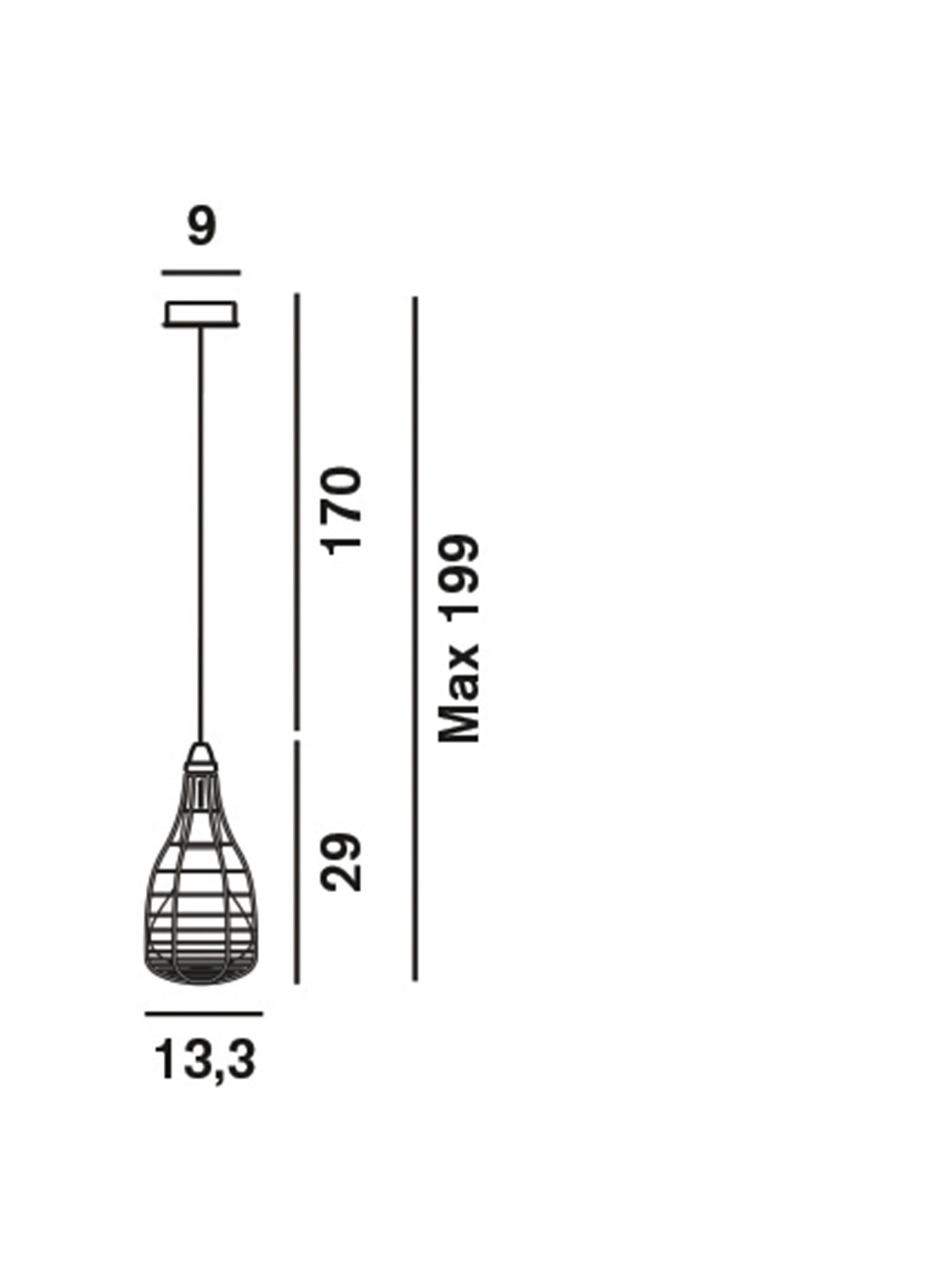 Diesel - CAGE SOSPENSIONE MIC, Unisex's White lighting with a decorative cage in White - 2