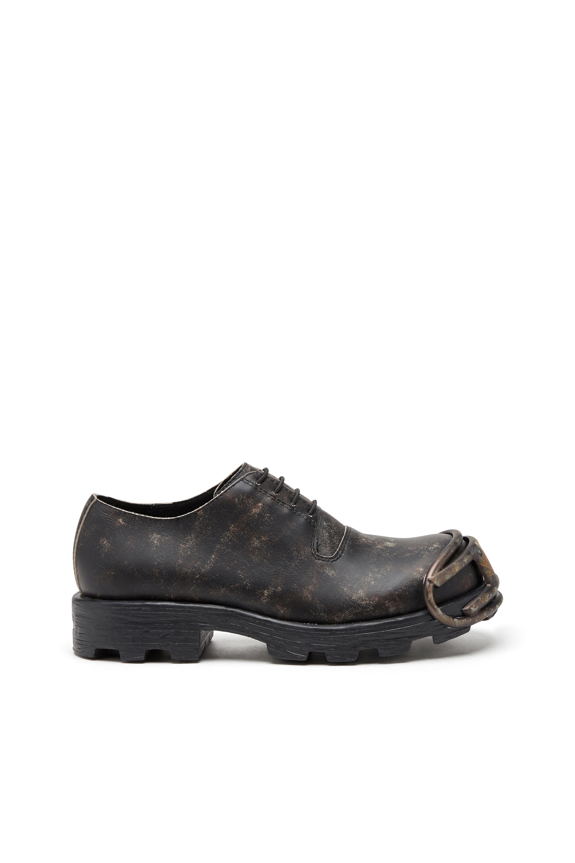 Men's D-Hammer-Derby shoes in treated leather | Brown | Diesel