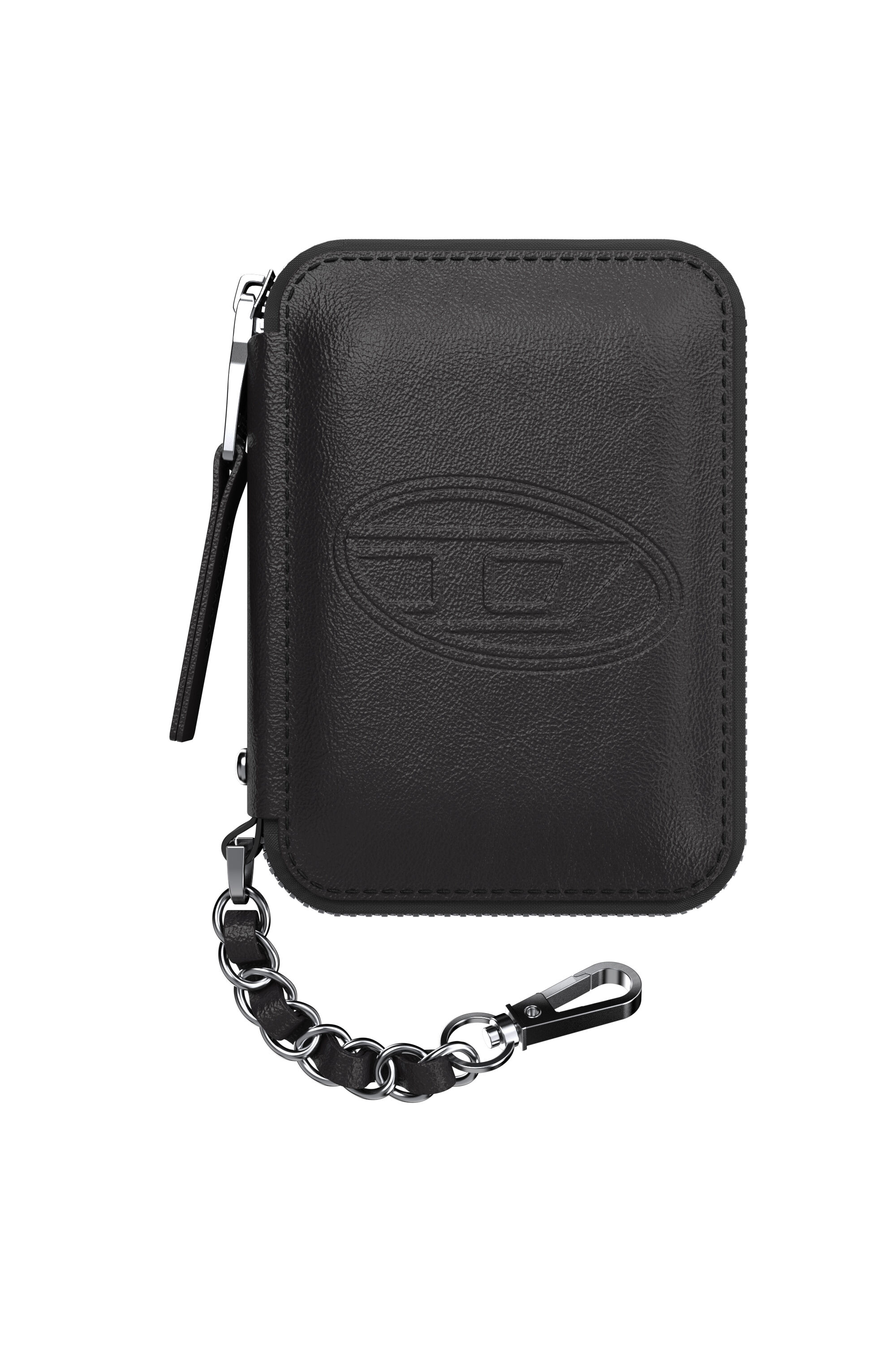 Diesel - 60667 UNIVERSAL POUCH, Unisex's Oval D MagSafe pouch in Black - 1