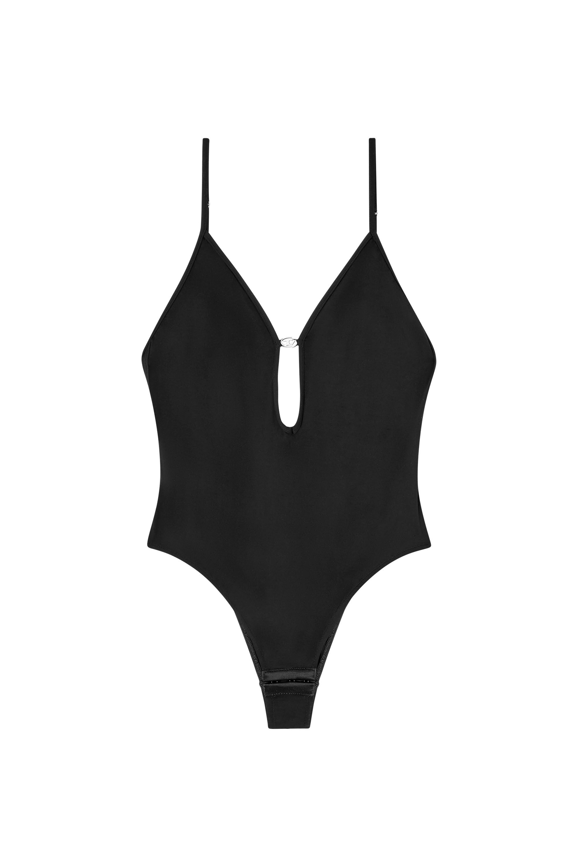 Diesel - UFBY-OVAL-D-BODYSUIT, Woman's Oval D bodysuit in Black - 2