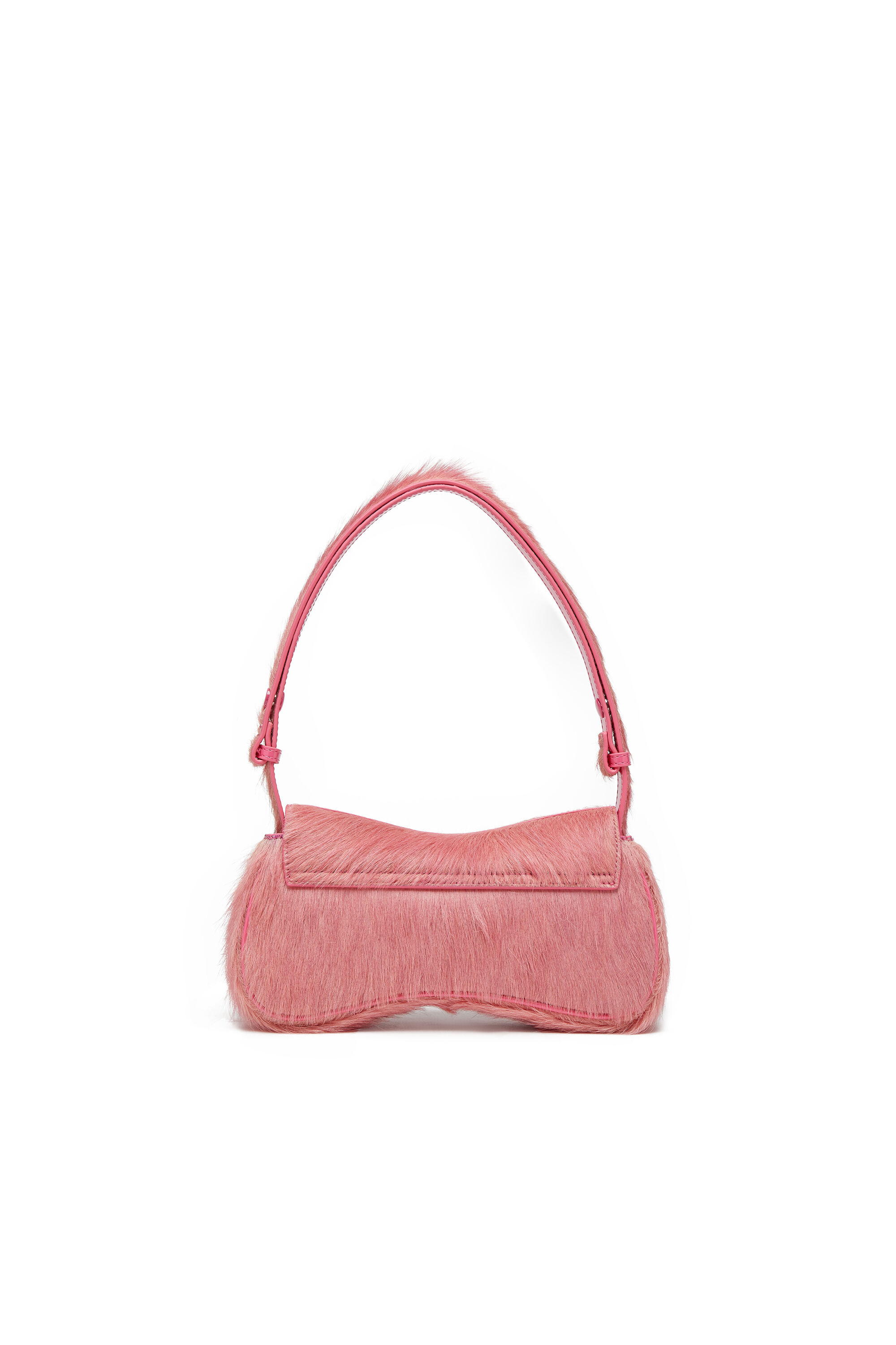 Diesel - PLAY CLUTCH, Woman's Play-Clutch in coloured hairy leather in Pink - 2