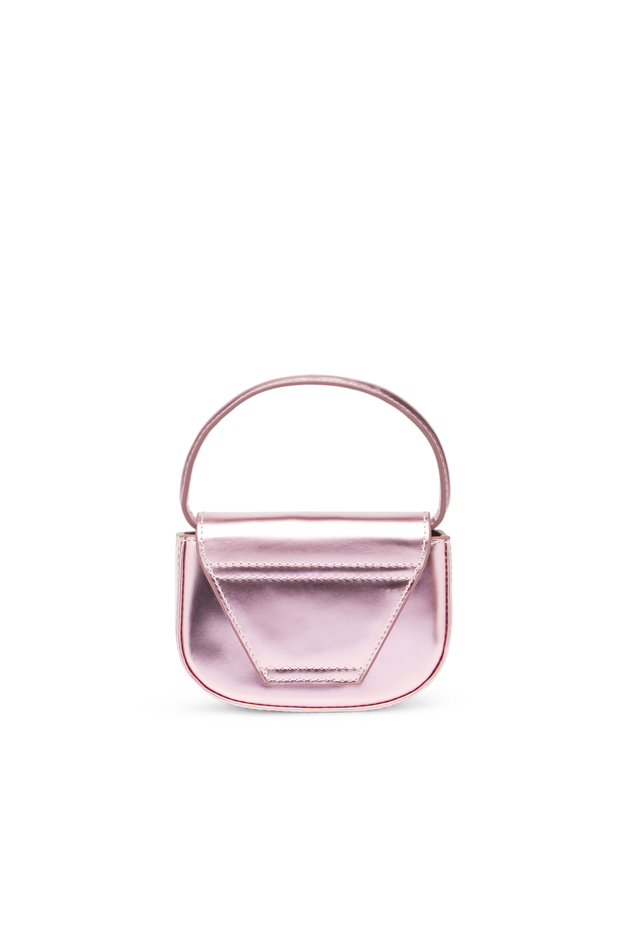 Diesel - 1DR-XS-S, Woman 1DR-XS-S-Iconic mini bag in mirrored leather in Pink - Image 3