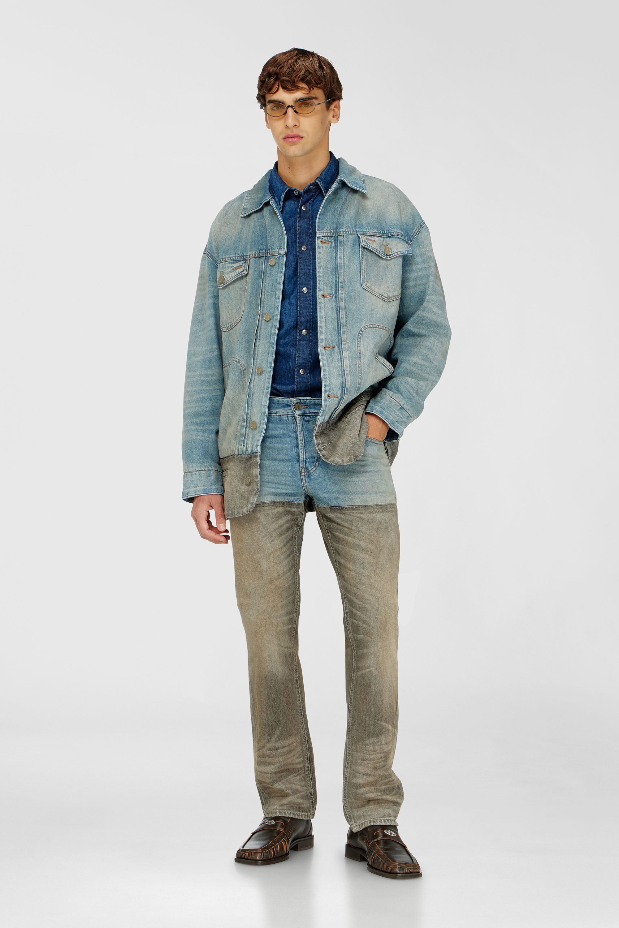 Diesel - Man's Slim Jeans 1993 D-Vyl 0ADDX, Grey/Blue - 2