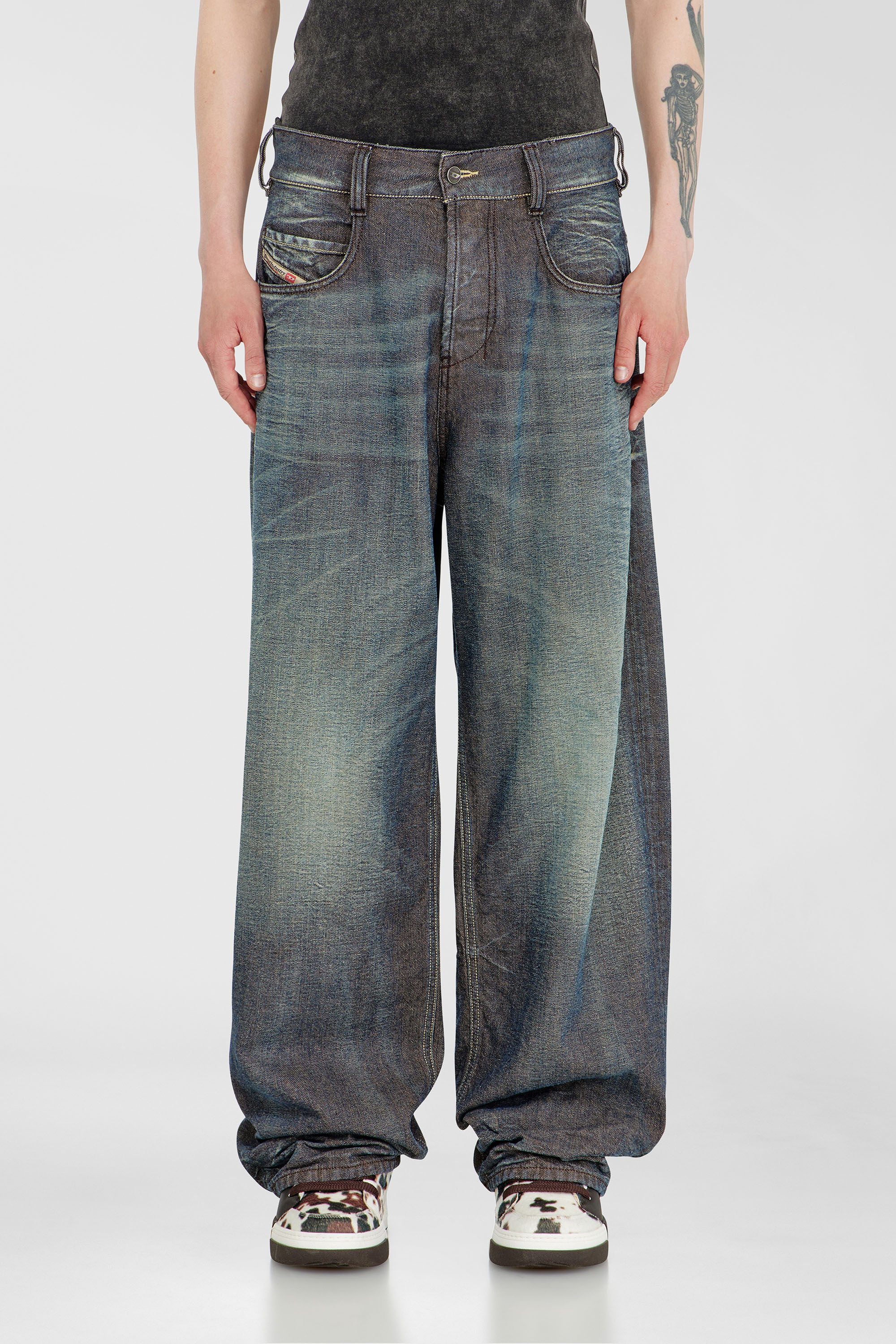 Diesel - Unisex's Relaxed Jeans 1997 D-Enim-M 007EM, Dark Blue - 4