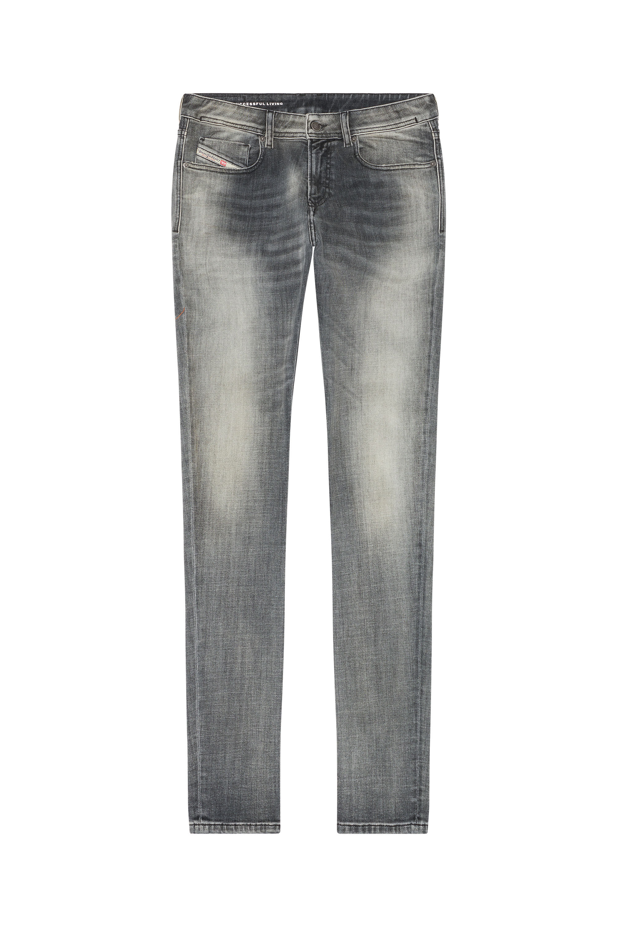 Diesel - Man Skinny Jeans 1979 Sleenker 09E71, Black/Dark grey - Image 2