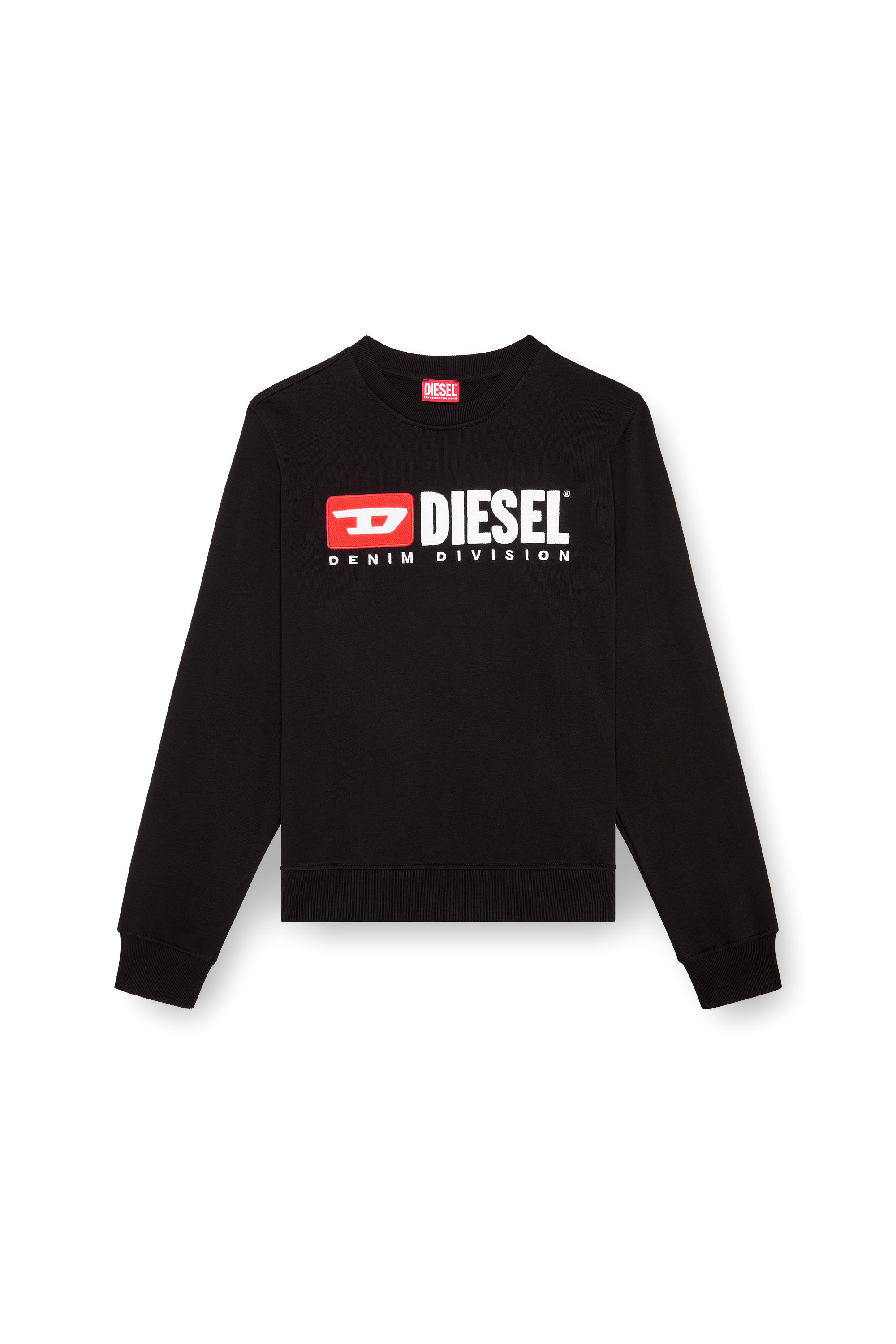 Diesel - S-BOXT-DIV, Man Sweatshirt with Denim Division logo in Black - Image 2