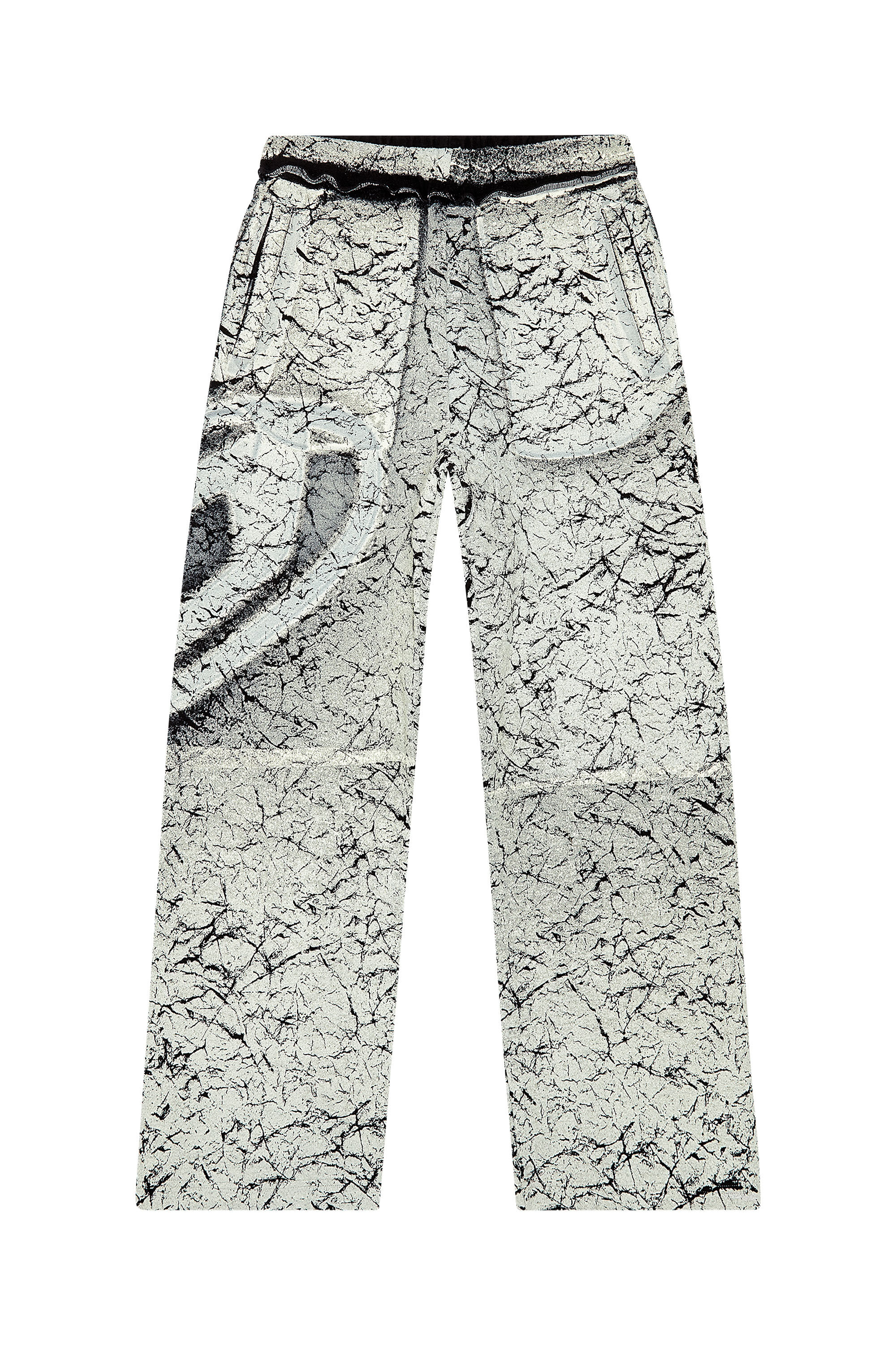 Diesel - P-MARKOVAL, Man Track pants with cracked coating in Multicolor - Image 5