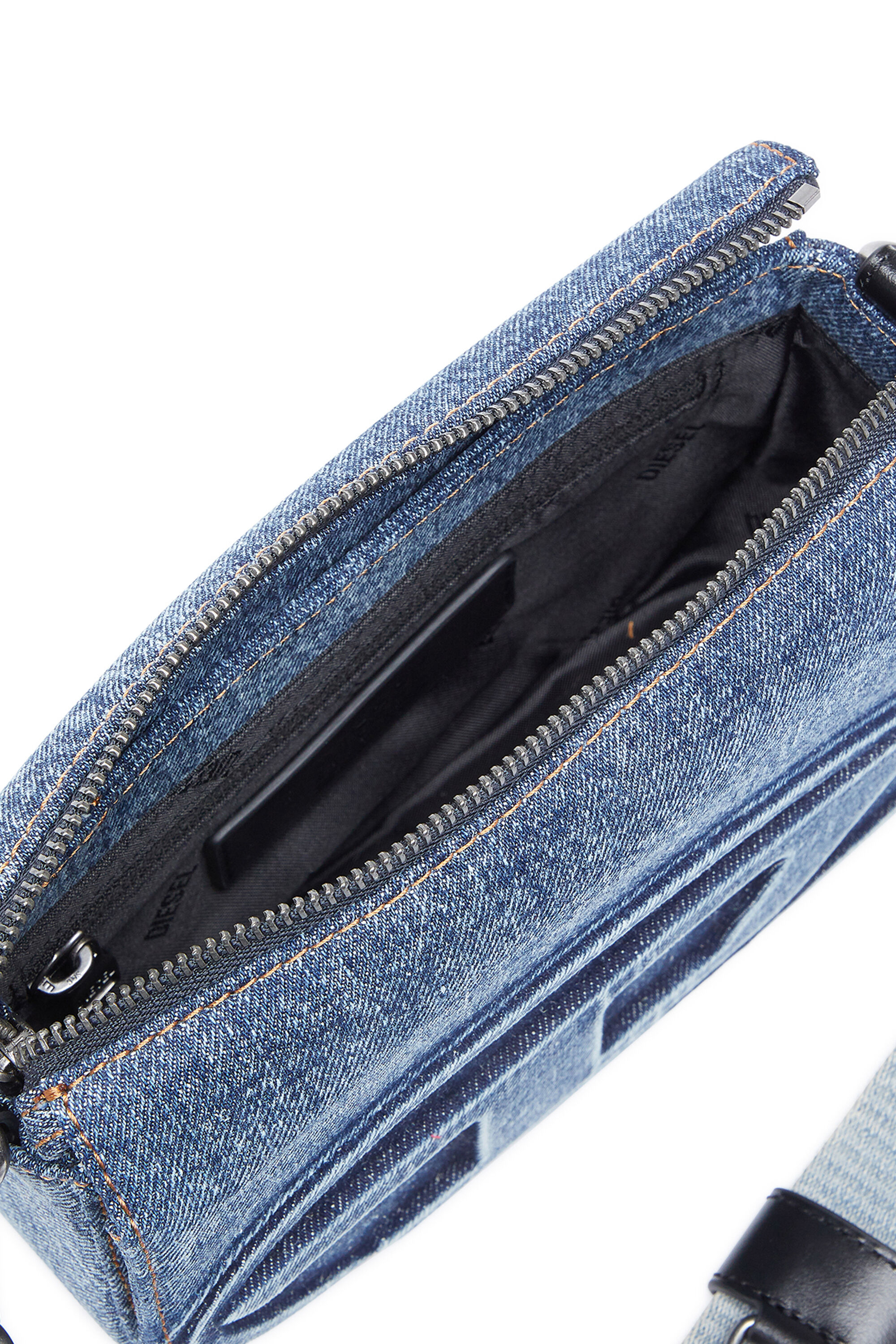 Diesel - 1DR CAMERA BAG, Unisex's 1DR Camera Bag-Camera bag in solarised denim in Blue - 2