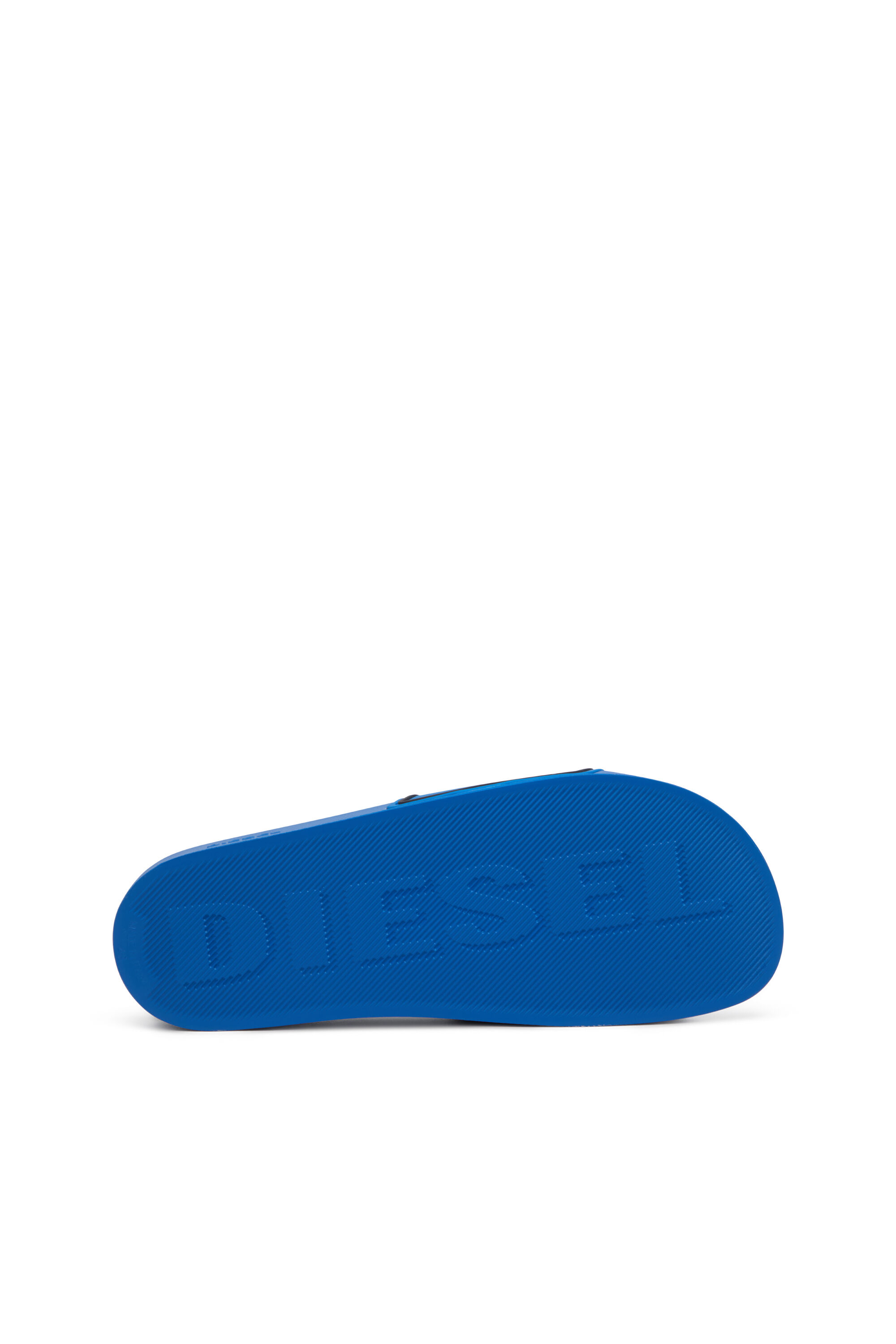 Diesel - SA-MAYEMI CC, Man's Sa-Mayemi-Pool slides with 3D logo in Blue/Black - 5