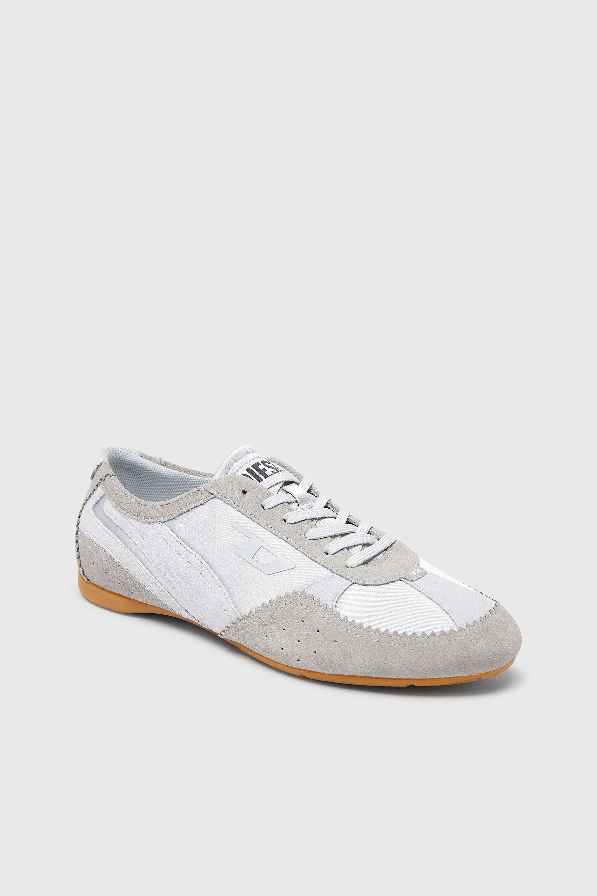 Diesel - D-MILE LOW II W, Woman's D-Mile-Flat sneakers with suede overlays in Light Blue - 6