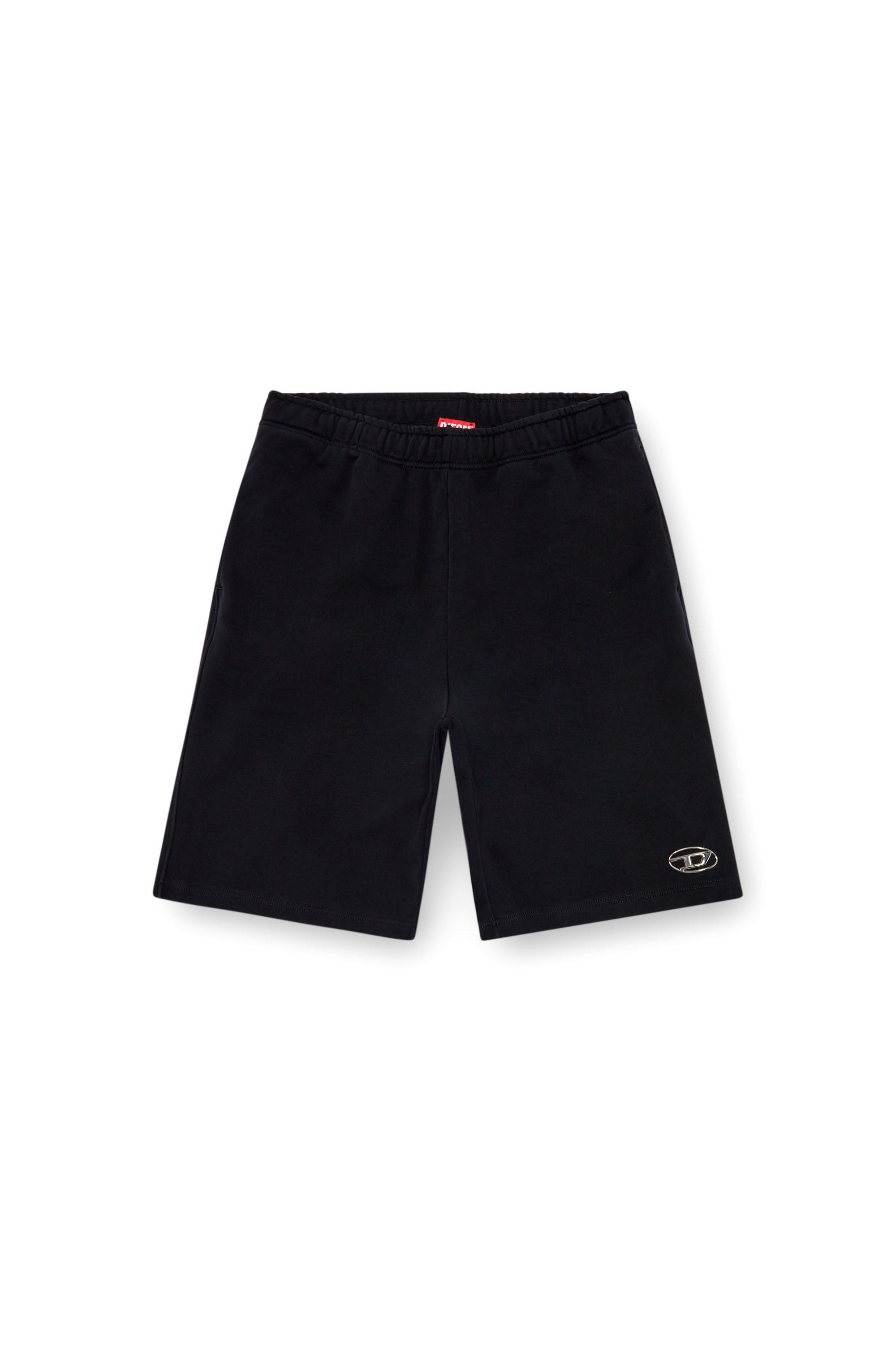 Diesel - P-MARSHY-OD, Man Sweat shorts with injection molded logo in Black - Image 2