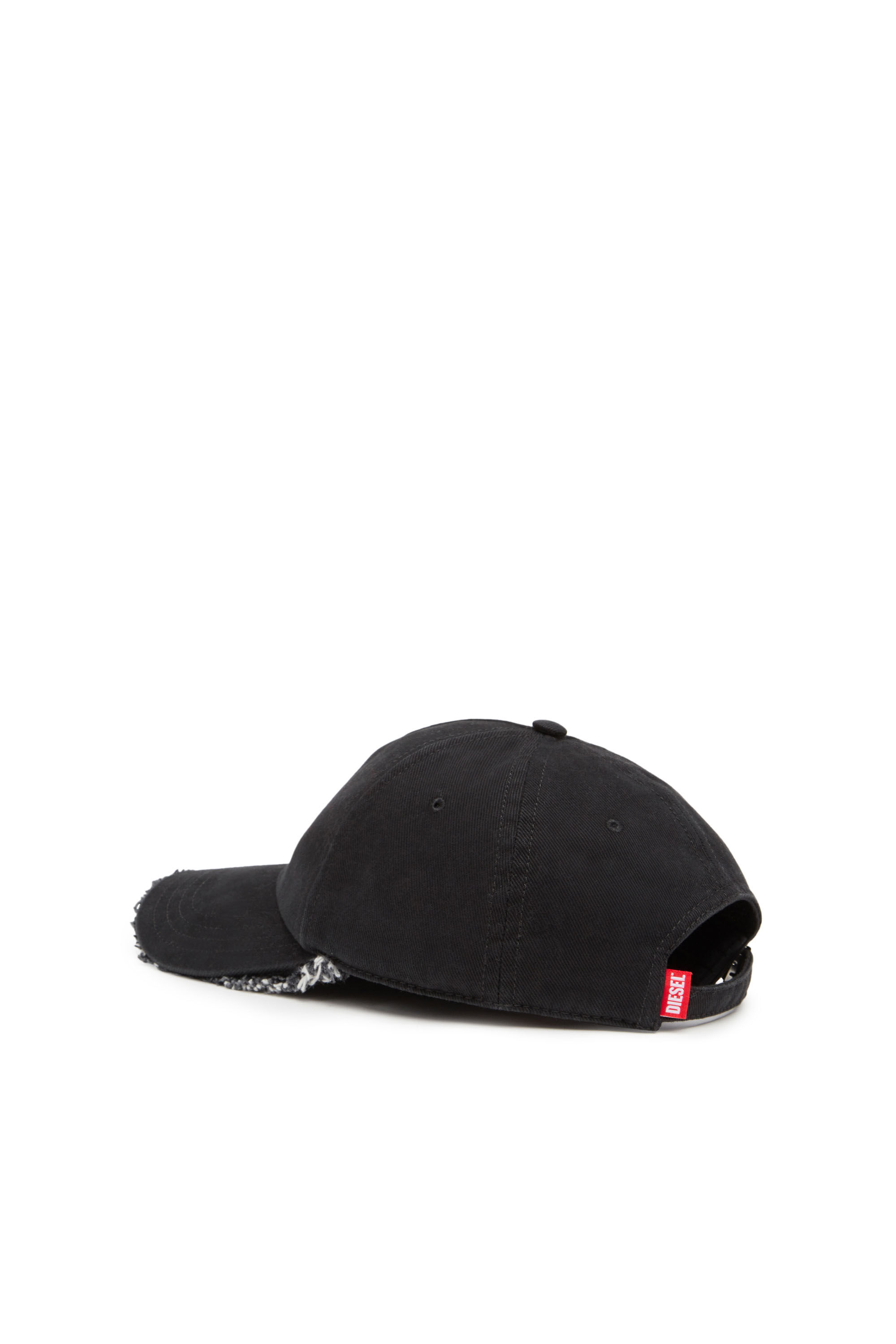 Diesel - C-OBIK, Man Baseball cap with denim-trimmed peak in Black - Image 2