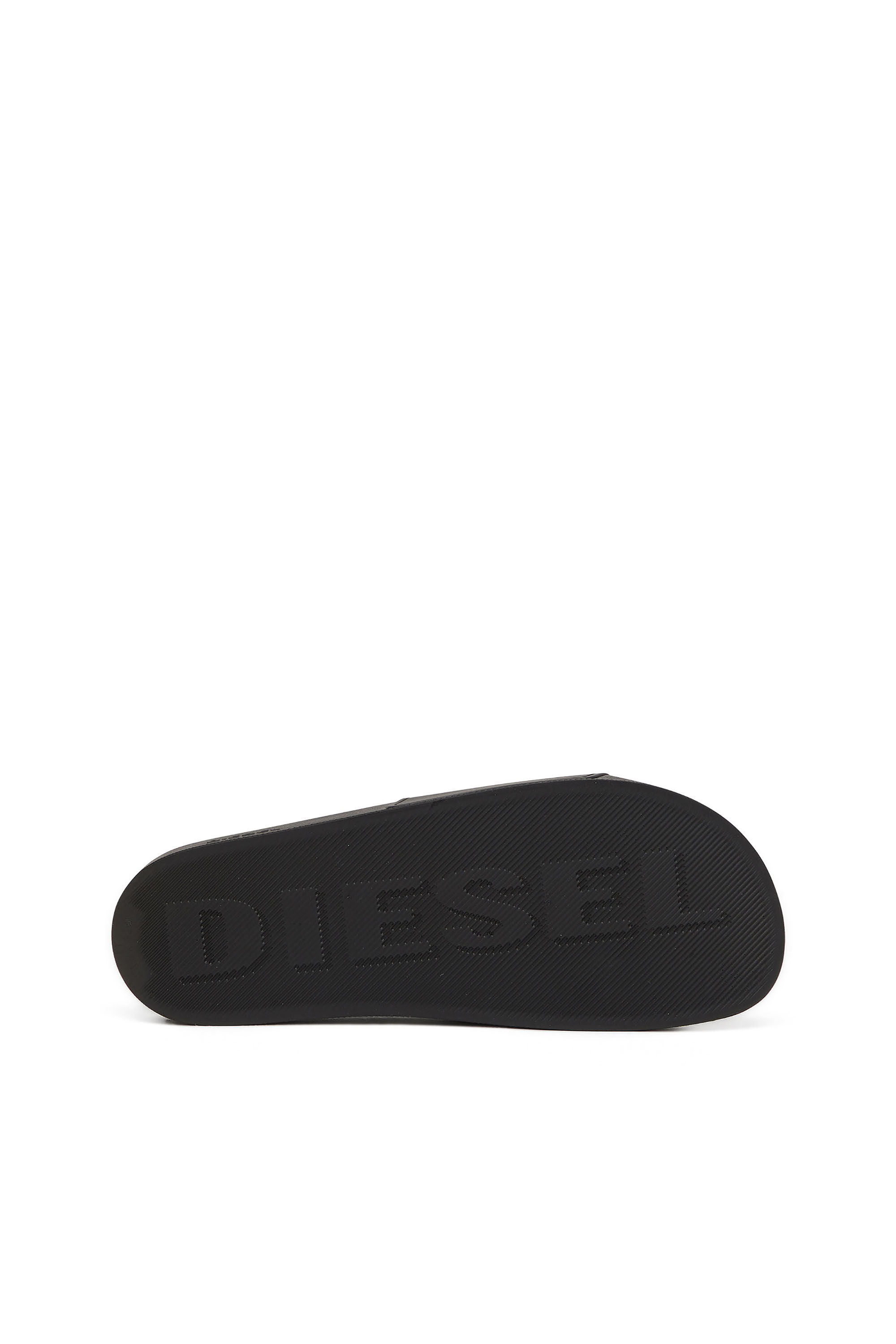 Diesel - SA-SWIM, Man's Rubber pool slides with D logo in Black - 5