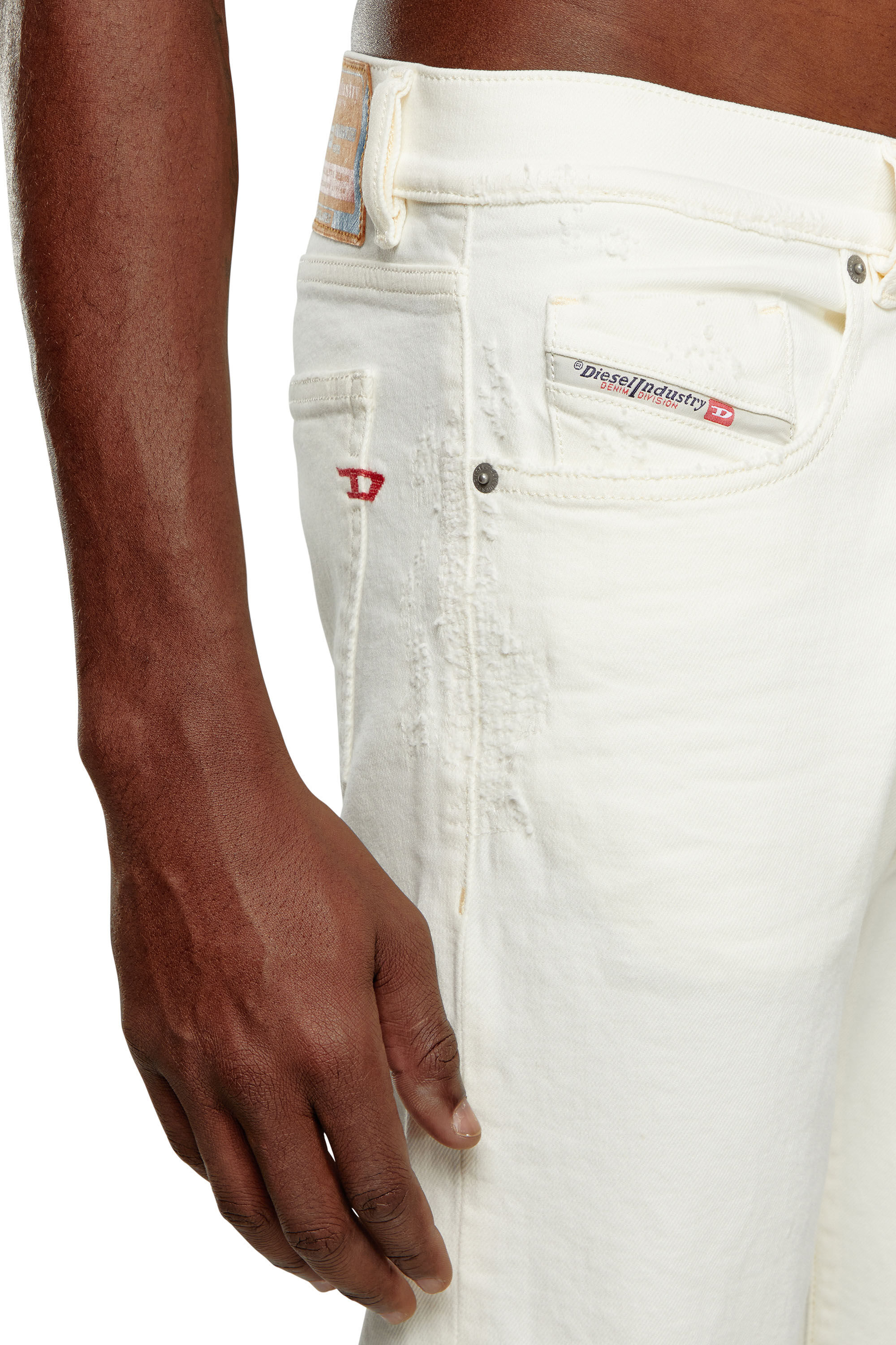 Diesel - Man Slim Jeans 2019 D-Strukt 09I15, White - Image 5