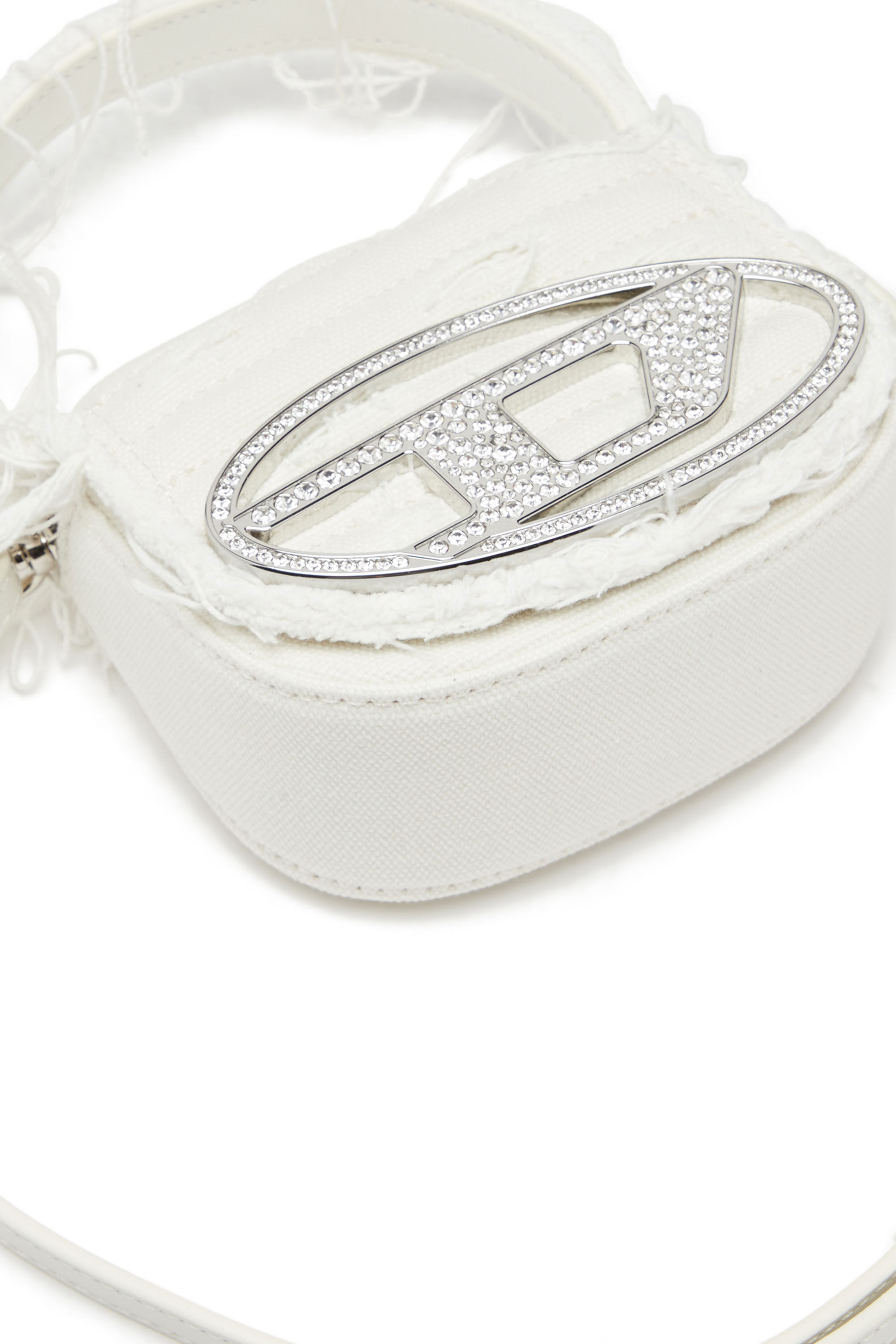 Diesel - 1DR XS, Woman's 1DR XS-Iconic mini bag in canvas and leather in White - 2