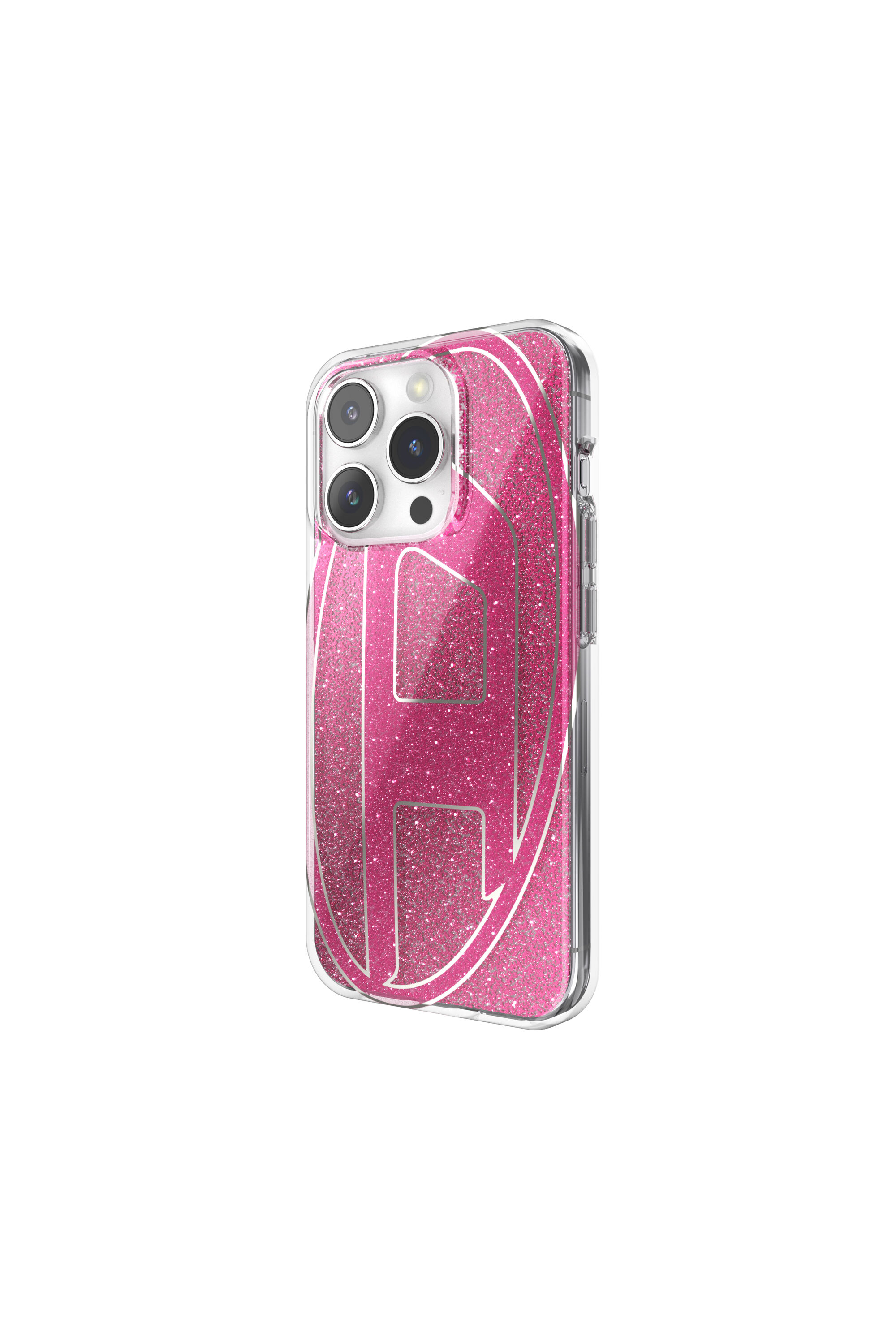 Diesel - 60036 AOP CASE, Unisex's Glitter Case for iP 15 Pro in Pink - 4