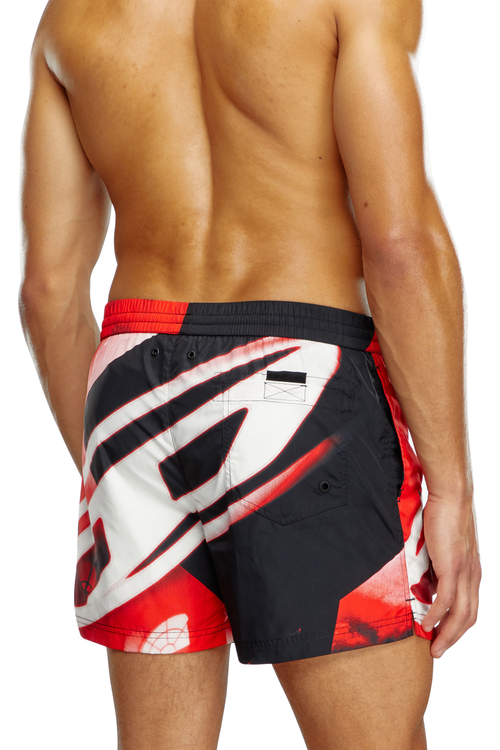 Diesel - BMBX-KEN-37, Man Mid-length swim shorts with Oval D print in Multicolor - Image 3