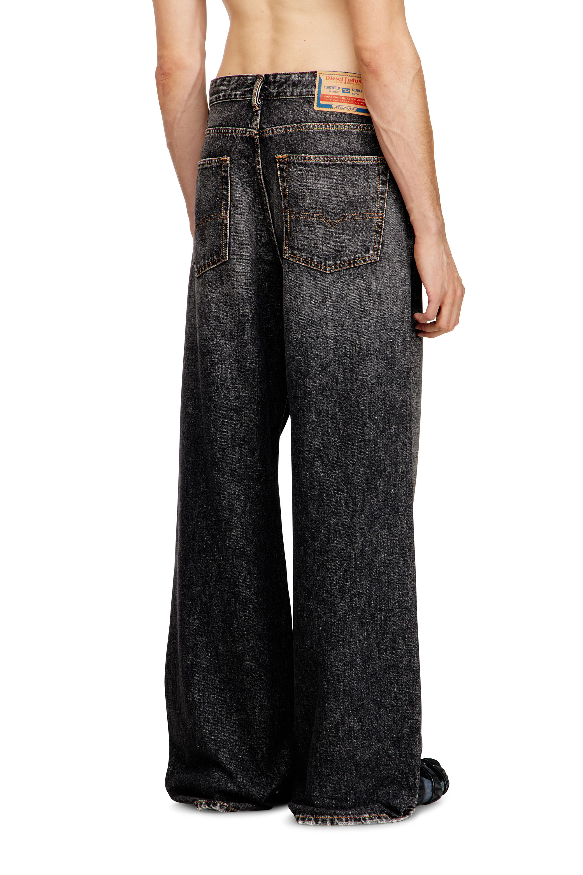 Diesel - Man's Relaxed Jeans D-Rise 007DN, Black/Dark grey - 4