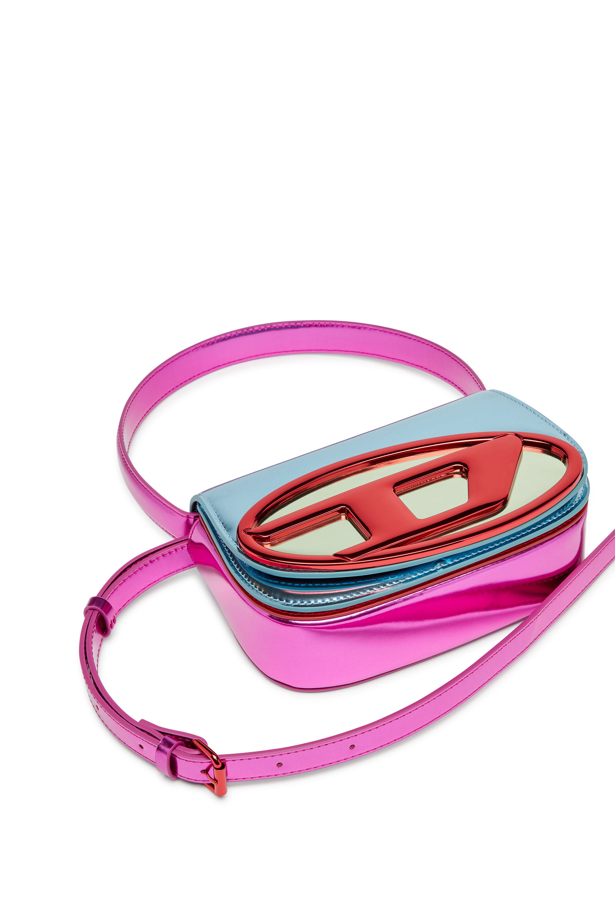 Diesel - 1DR, Woman 1DR-Iconic shoulder bag in mirror leather in Multicolor - Image 2